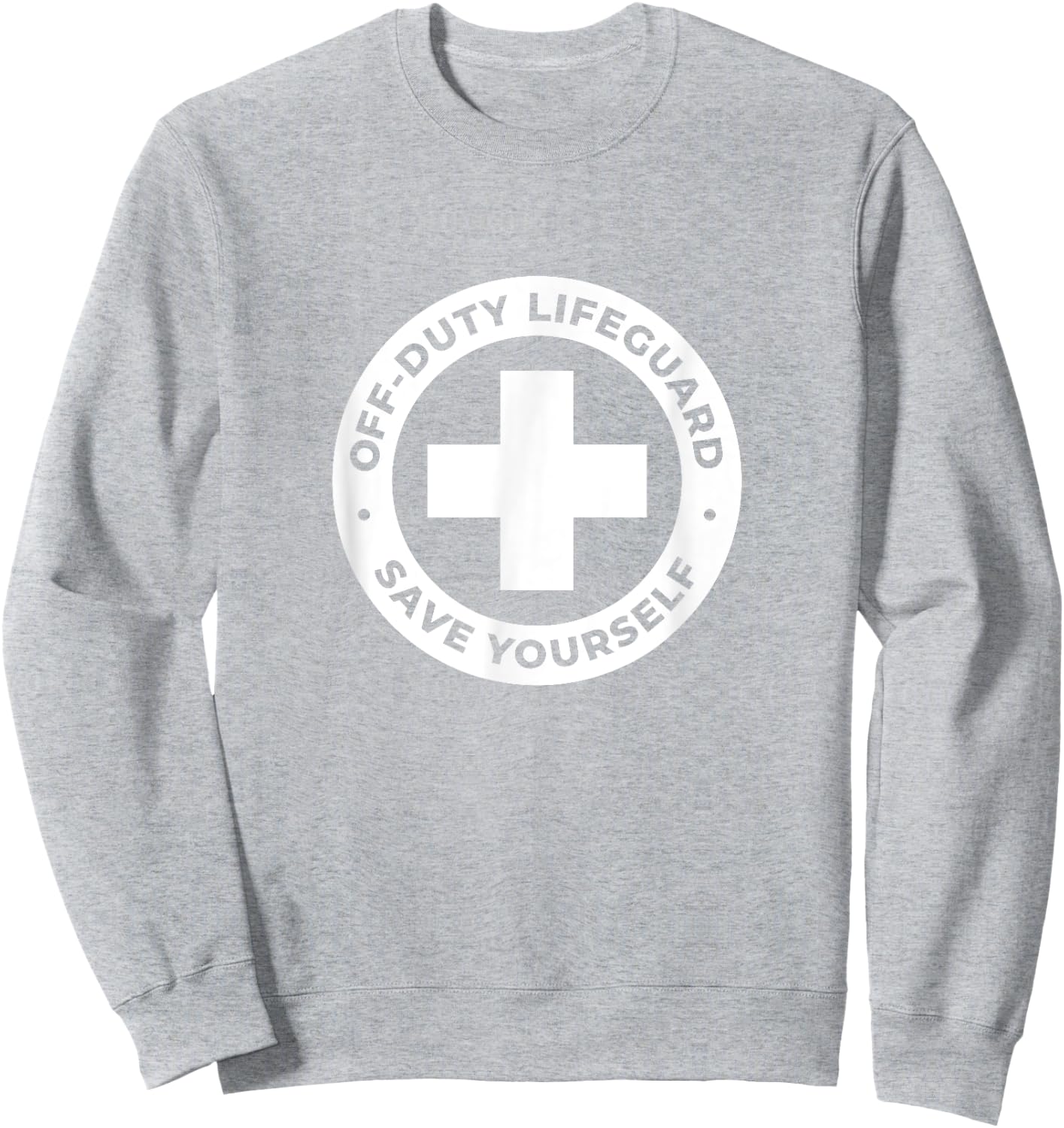 Off-Duty Lifeguard - Red Sweatshirt - Sweatshirt | Ash