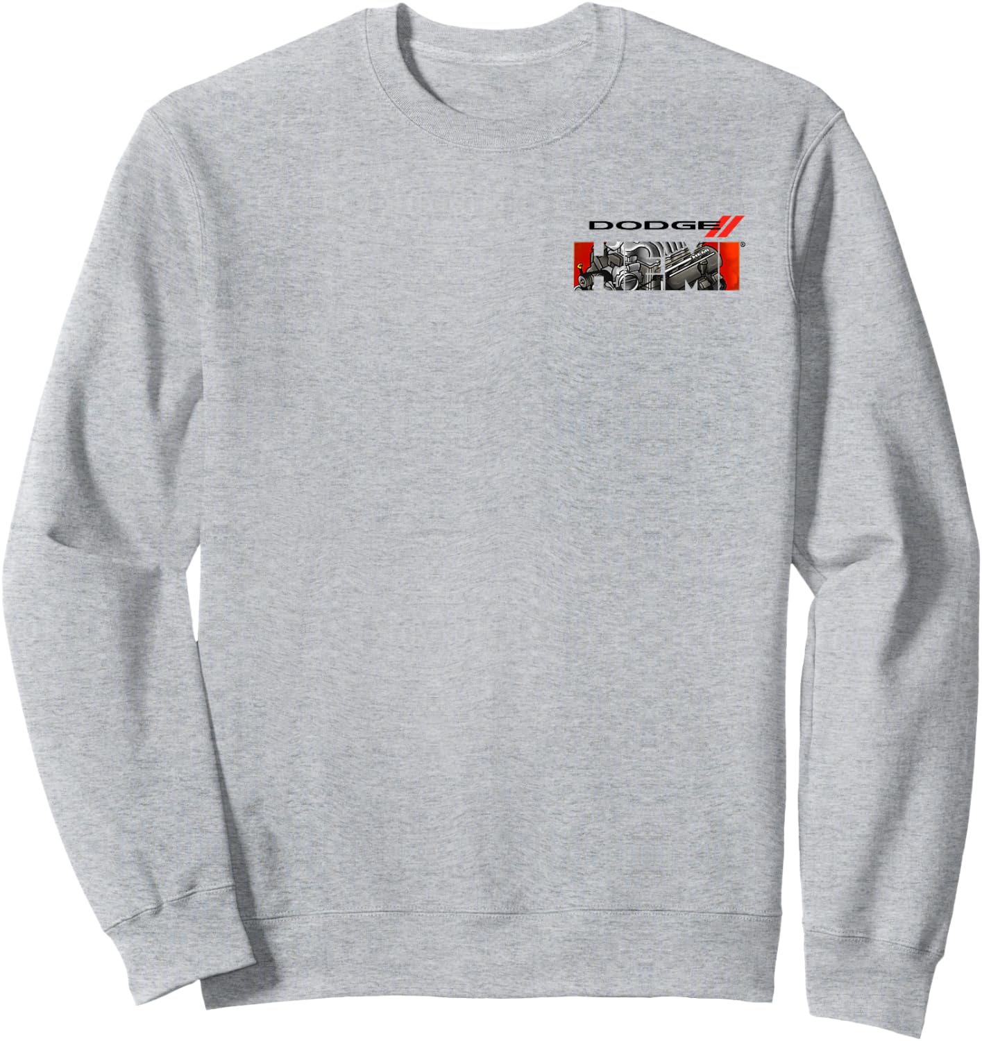 Dodge HEMI Graphic Engine Letters Sweatshirt - Sweatshirt | Ash