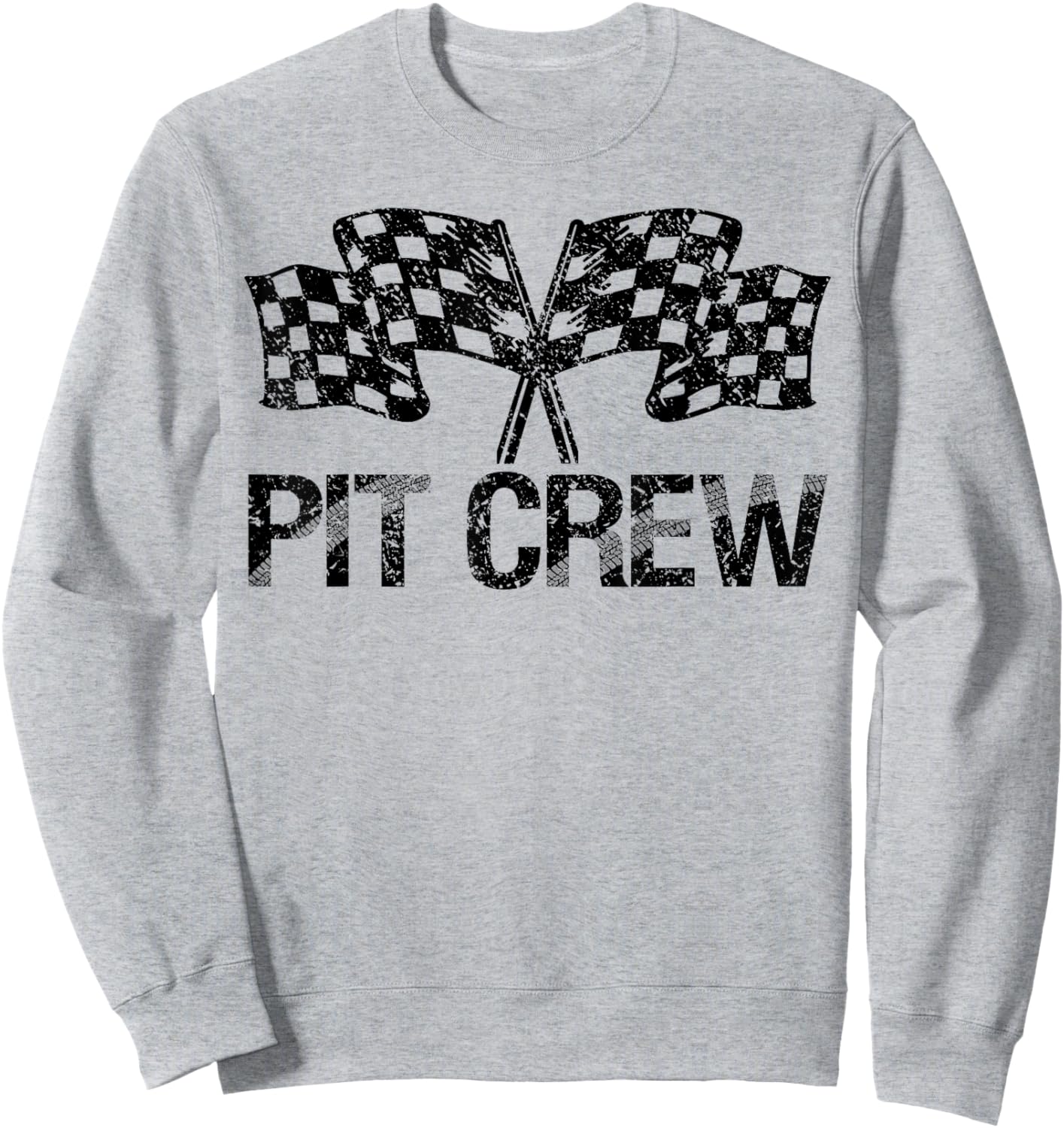 Pit Crew for Race Car Parties Sweatshirt - Sweatshirt | Ash