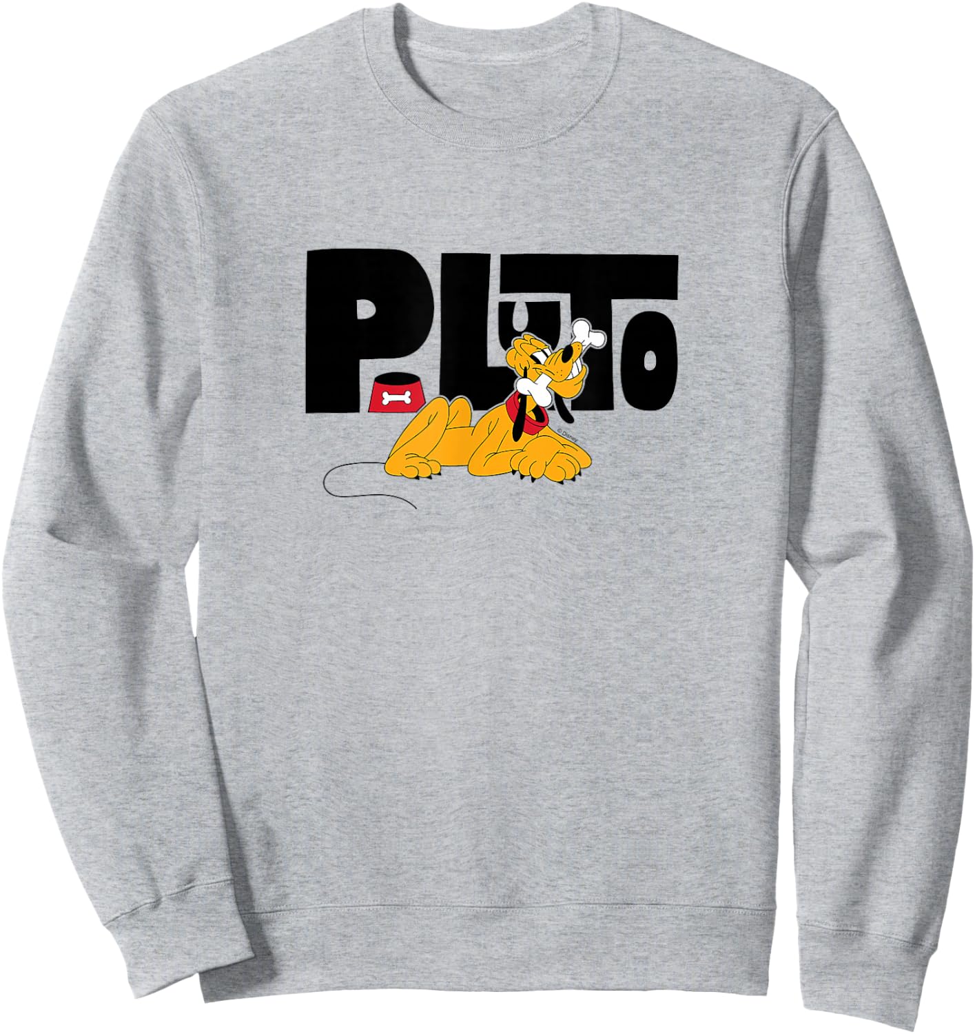 Pluto - Character Name Sweatshirt - Sweatshirt | Ash