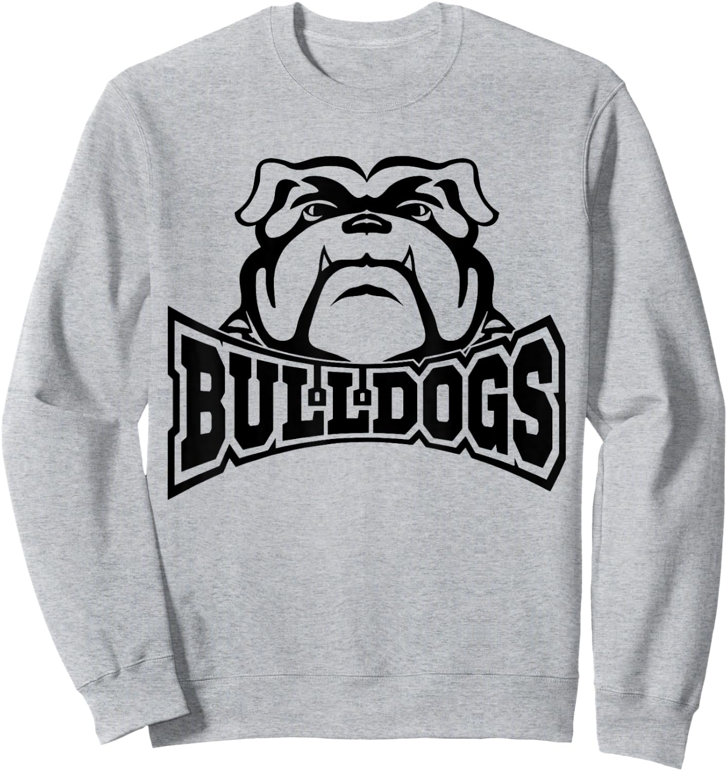 Bulldogs Teacher Student School Sports Fan Team Spirit Sweatshirt - Sweatshirt | Ash