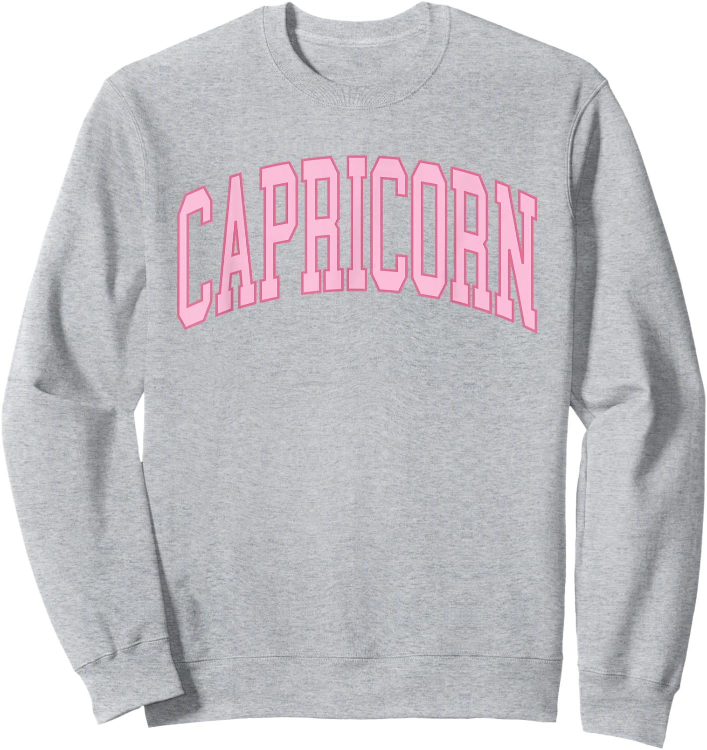 Capricorn Zodiac Horoscope Pink Retro Preppy Throwback Women Sweatshirt - Sweatshirt | Ash
