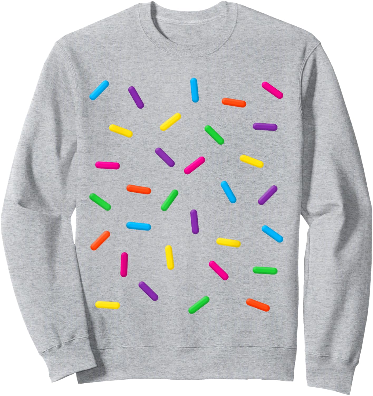 Funny Ice Cream Rainbow Sprinkles Jimmies Halloween Costume Men Women Kids Sweatshirt - Sweatshirt | Ash