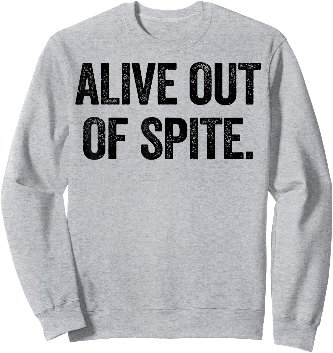 Alive Out Of Spite Sweatshirt - Sweatshirt | Ash