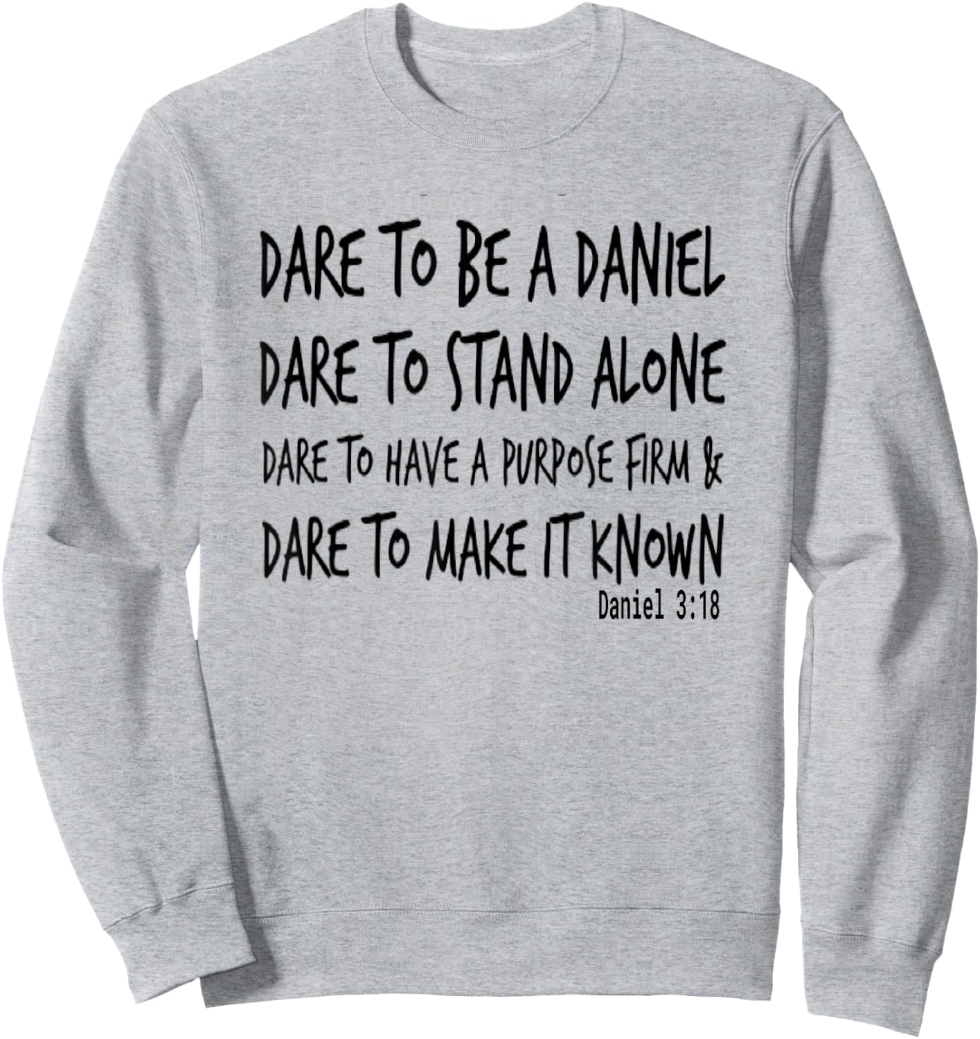 Daniel In The Lions Den Courageous Warrior Bible Sweatshirt - Sweatshirt | Ash
