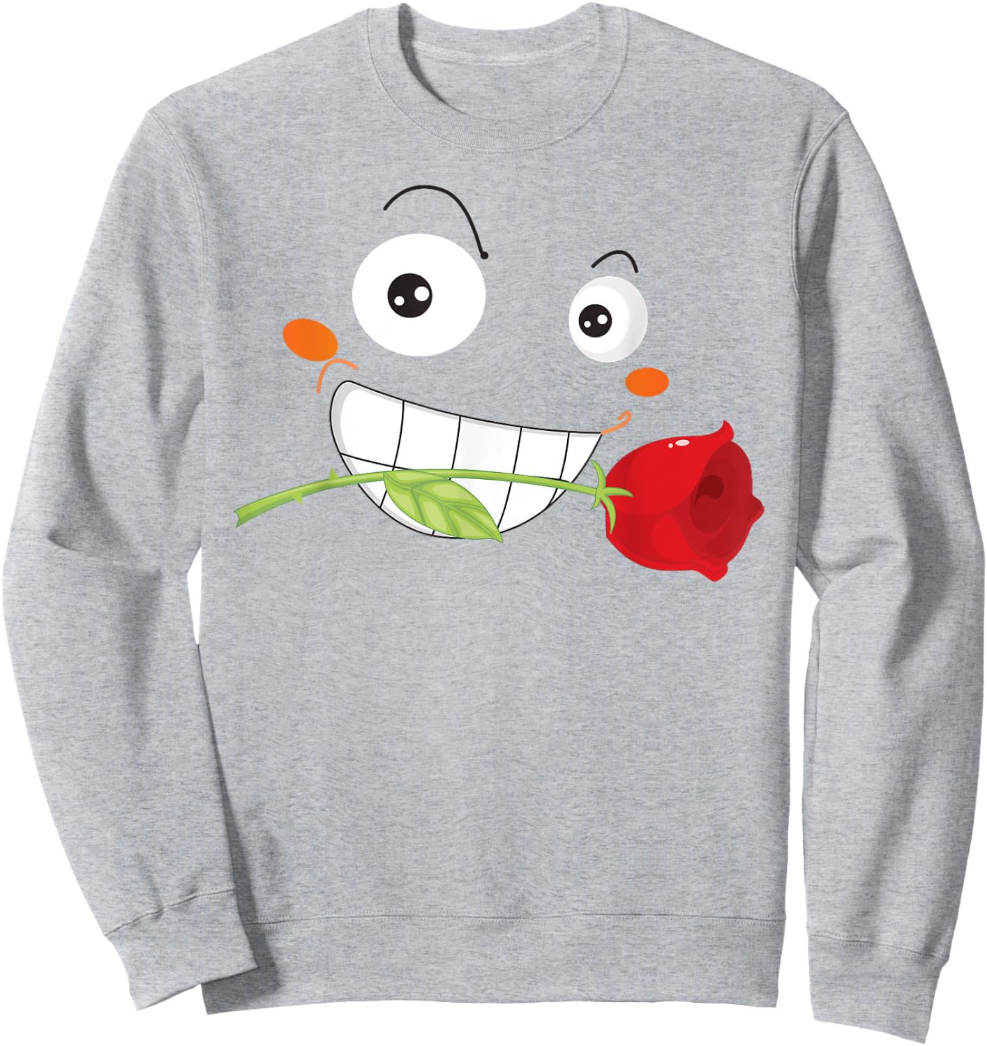 Group Costume Team Outfit Rose Gentleman Casanova Emoticon Sweatshirt - Sweatshirt | Ash
