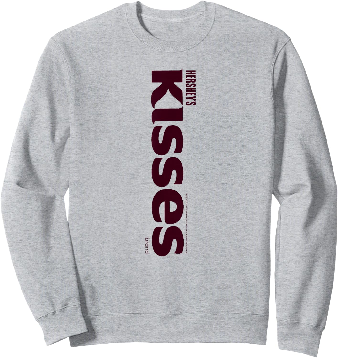 Hershey's Kisses Centered Text Logo Design Sweatshirt - Sweatshirt | Ash
