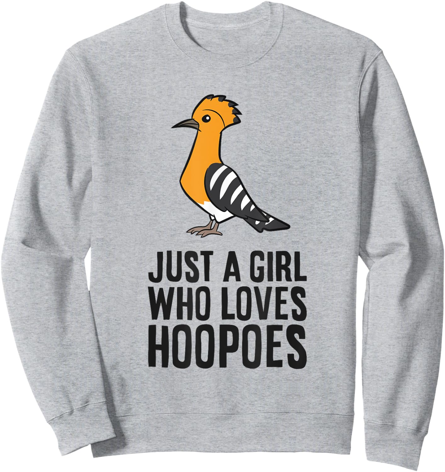 Eurasian Hoopoe Bird Just a Girl Who Loves Hoopoes Sweatshirt - Sweatshirt | Ash