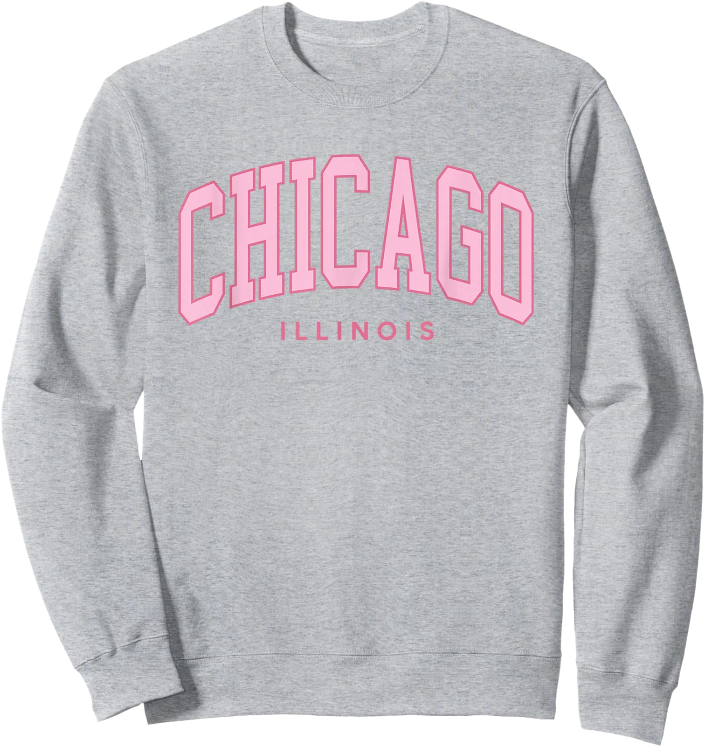 Vintage Chicago Pink Retro Preppy Throwback Girls Sweatshirt - Sweatshirt | Ash