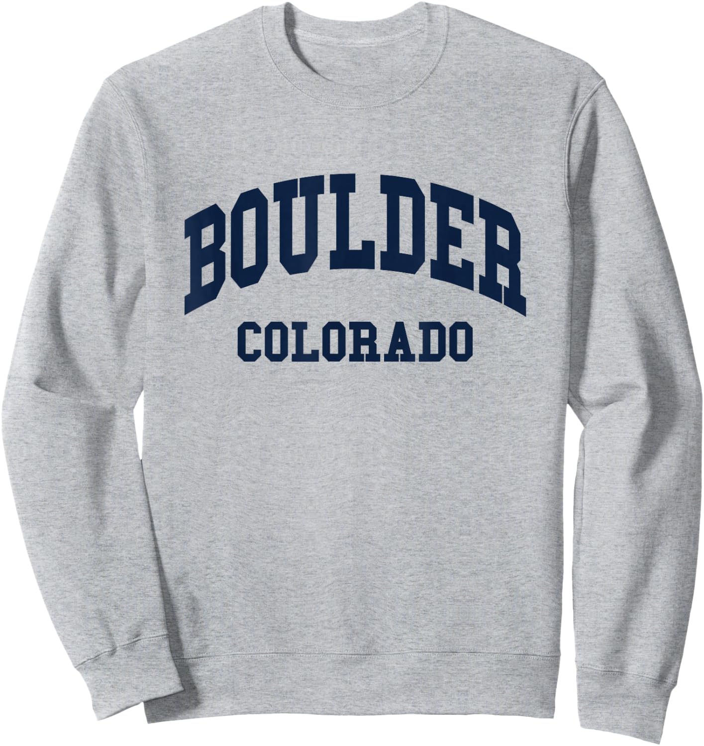 Boulder - Colorado - Throwback Design - Classic Sweatshirt - Sweatshirt | Ash