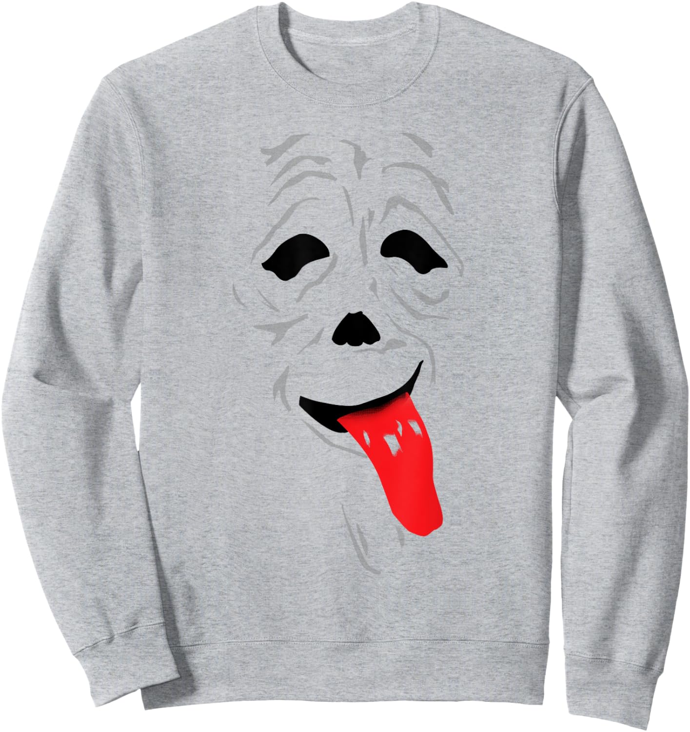 Funny & Scary Ghost - Wassup face Stoner Horror Movie Comedy Sweatshirt - Sweatshirt | Ash