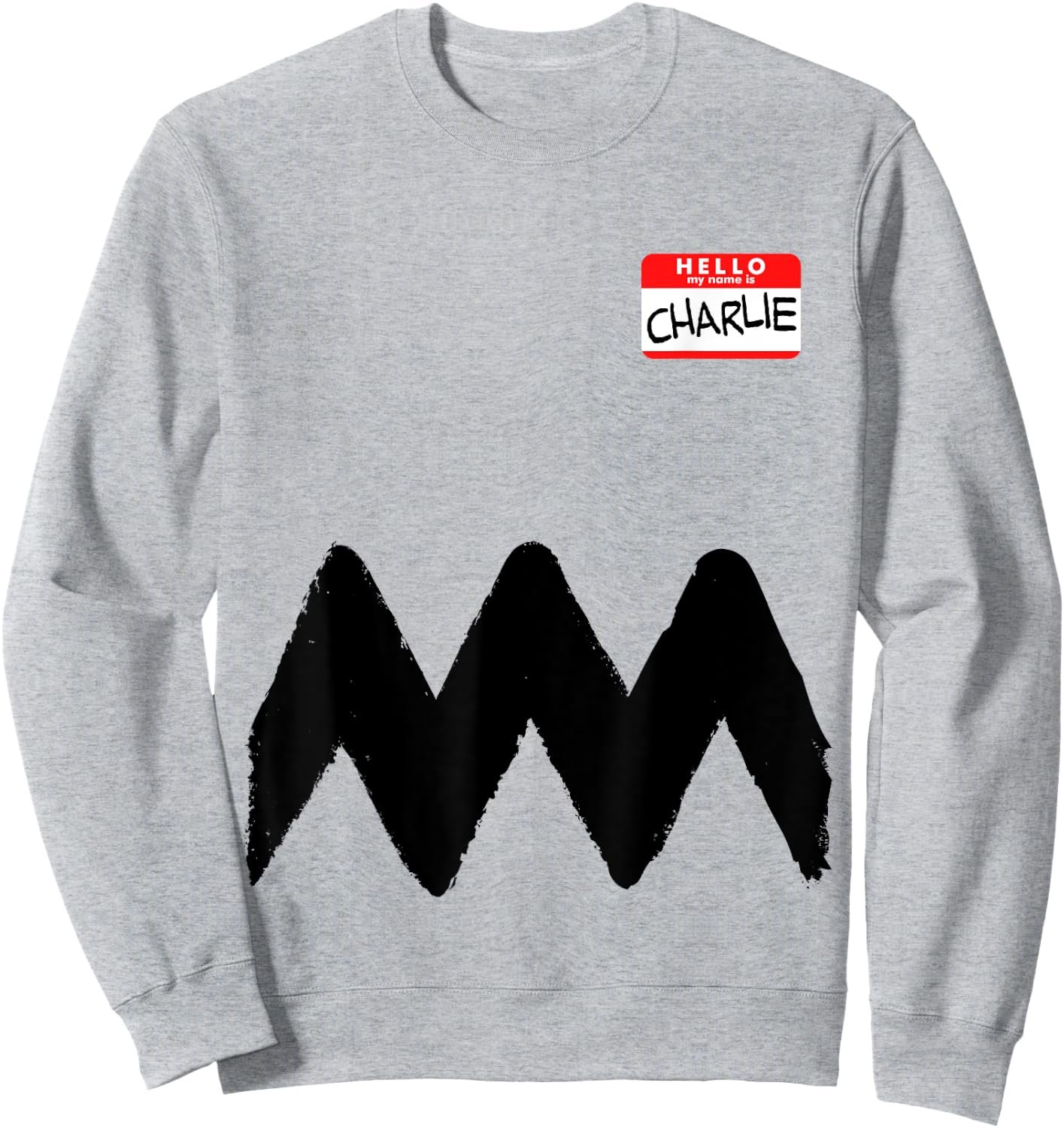 Hello my name is Charlie Shirt Funny Costume Brown Comics Sweatshirt - Sweatshirt | Ash