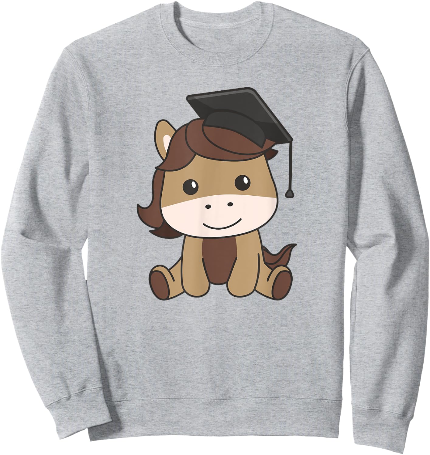 Kids School Kindergarten Horse Graduation Sweatshirt - Sweatshirt | Ash