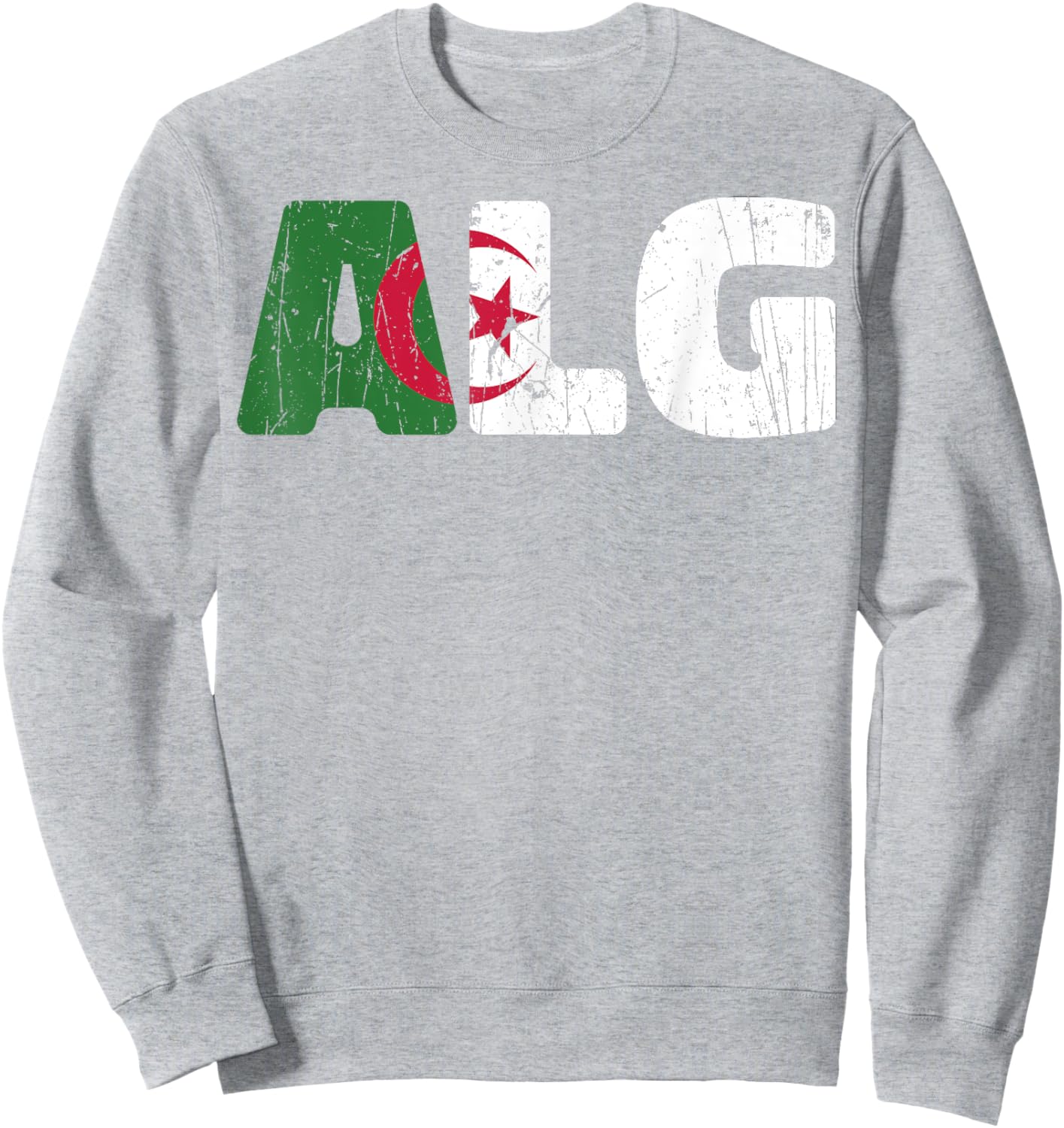 Algeria Flag DZ Algerian Football team Proud Algerian Sweatshirt - Sweatshirt | Ash