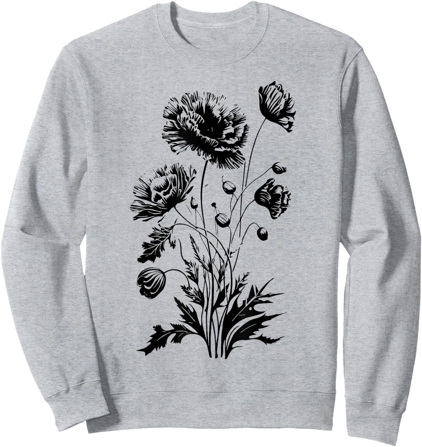 Poppies, spring bloomers, summer, flower, garden, outdoor Women Kids Sweatshirt - Sweatshirt | Ash
