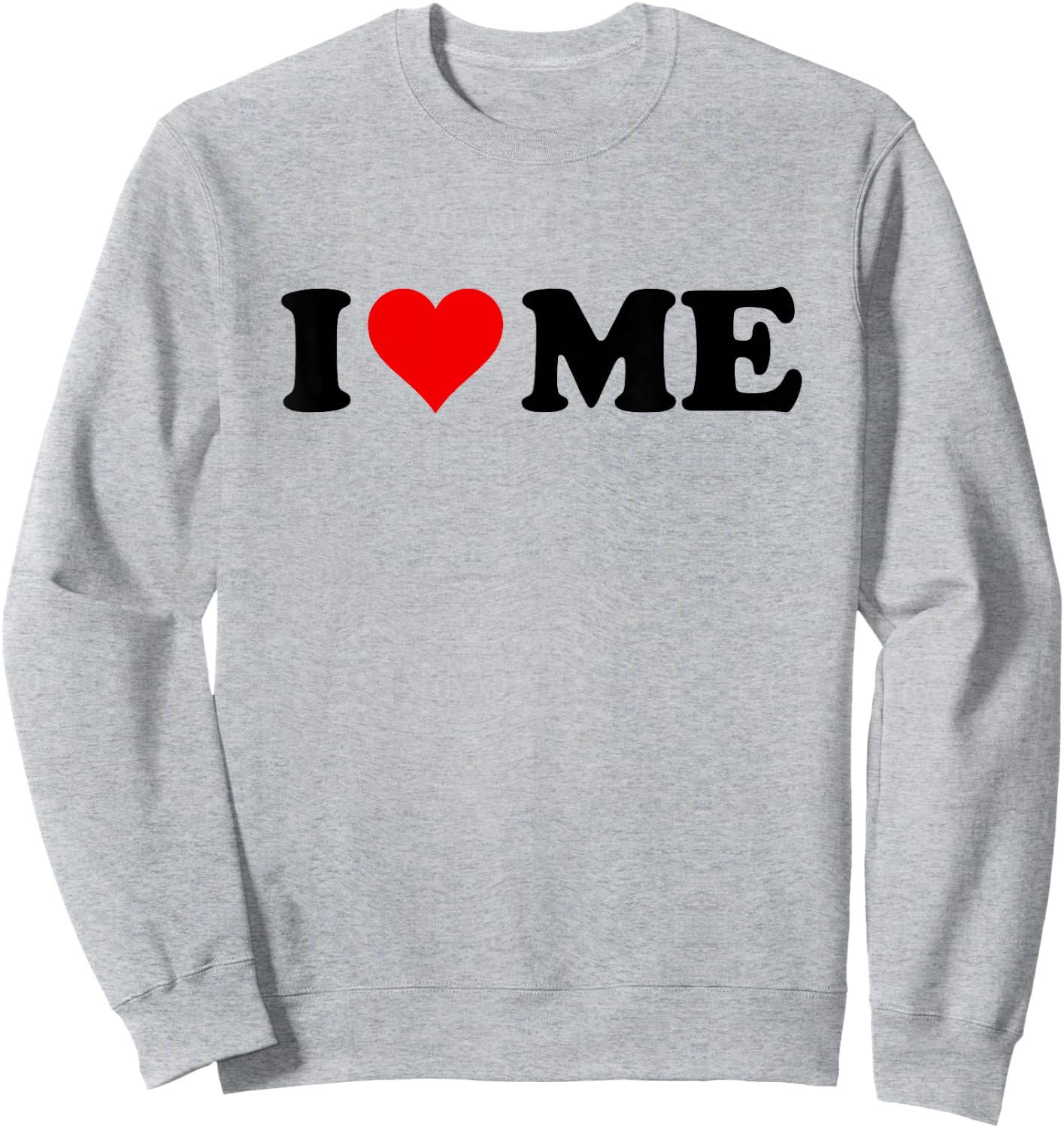 Red Heart I Love Me Sweatshirt - Sweatshirt | Ash