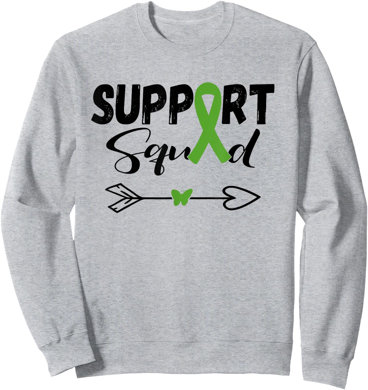 Liver Cancer Shirt Support Squad Liver Cancer Awareness Sweatshirt - Sweatshirt | Ash