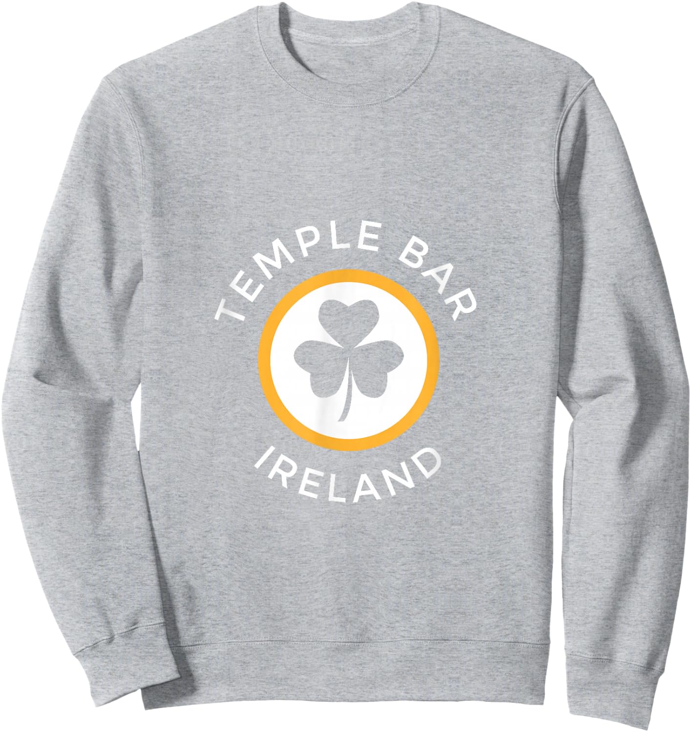 Temple Bar Dublin Shamrock Ireland Souvenir Sweatshirt - Sweatshirt | Ash