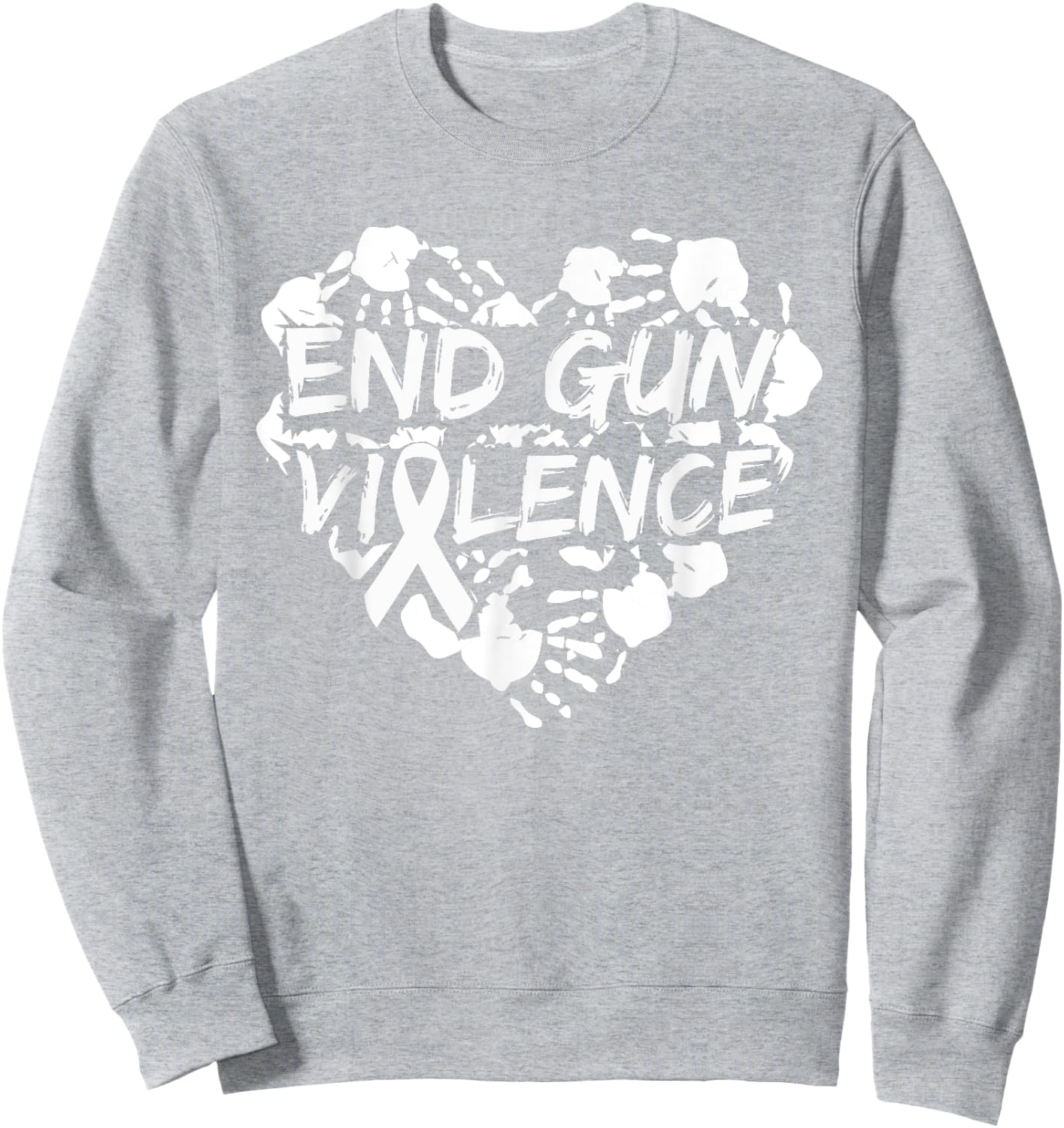 Wear Orange Protect Children Enough End Gun Violence Sweatshirt - Sweatshirt | Ash