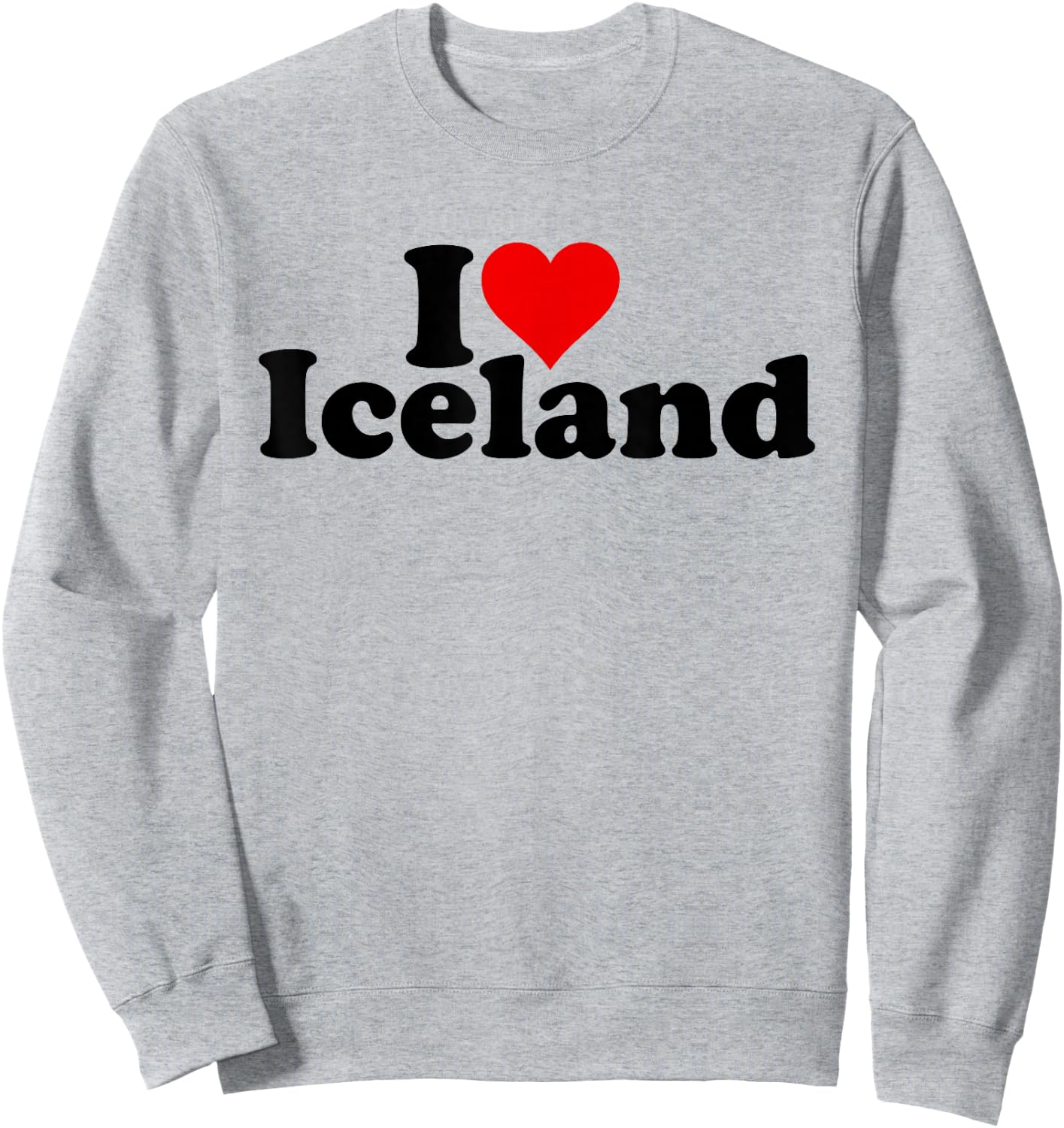 I Love Heart Iceland Sweatshirt - Sweatshirt | Ash