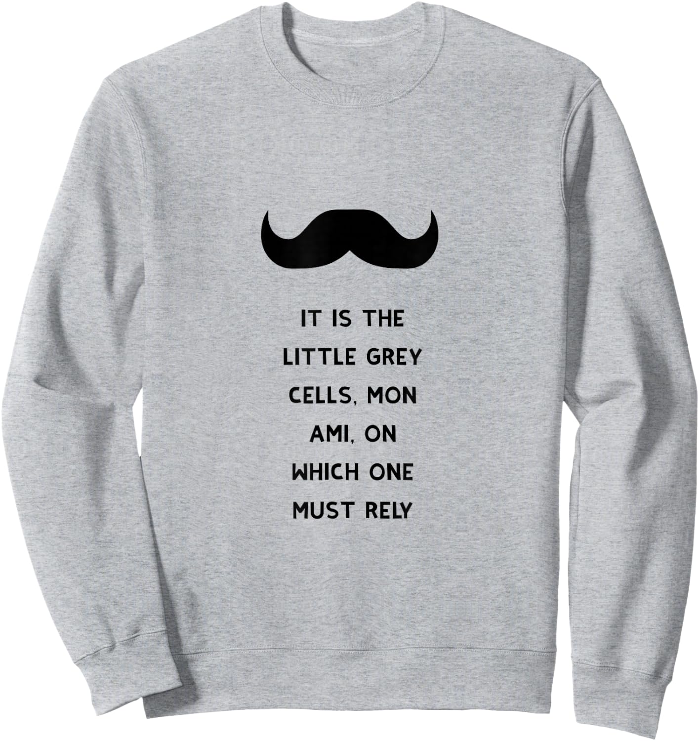 Poirot Little Grey Cells Books Sweatshirt - Sweatshirt | Ash