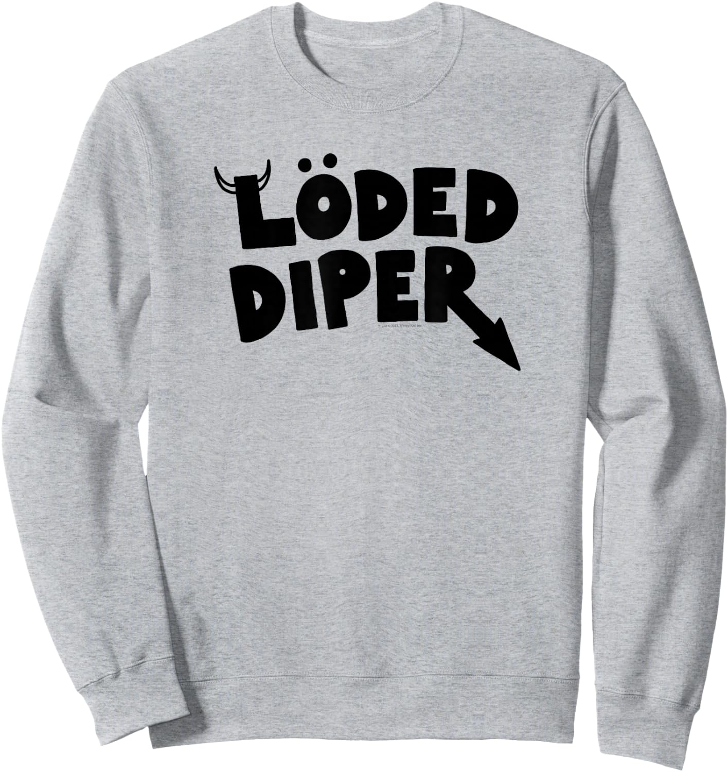 Diary of a Wimpy Kid LÖDED DIPER Logo Sweatshirt - Sweatshirt | Ash
