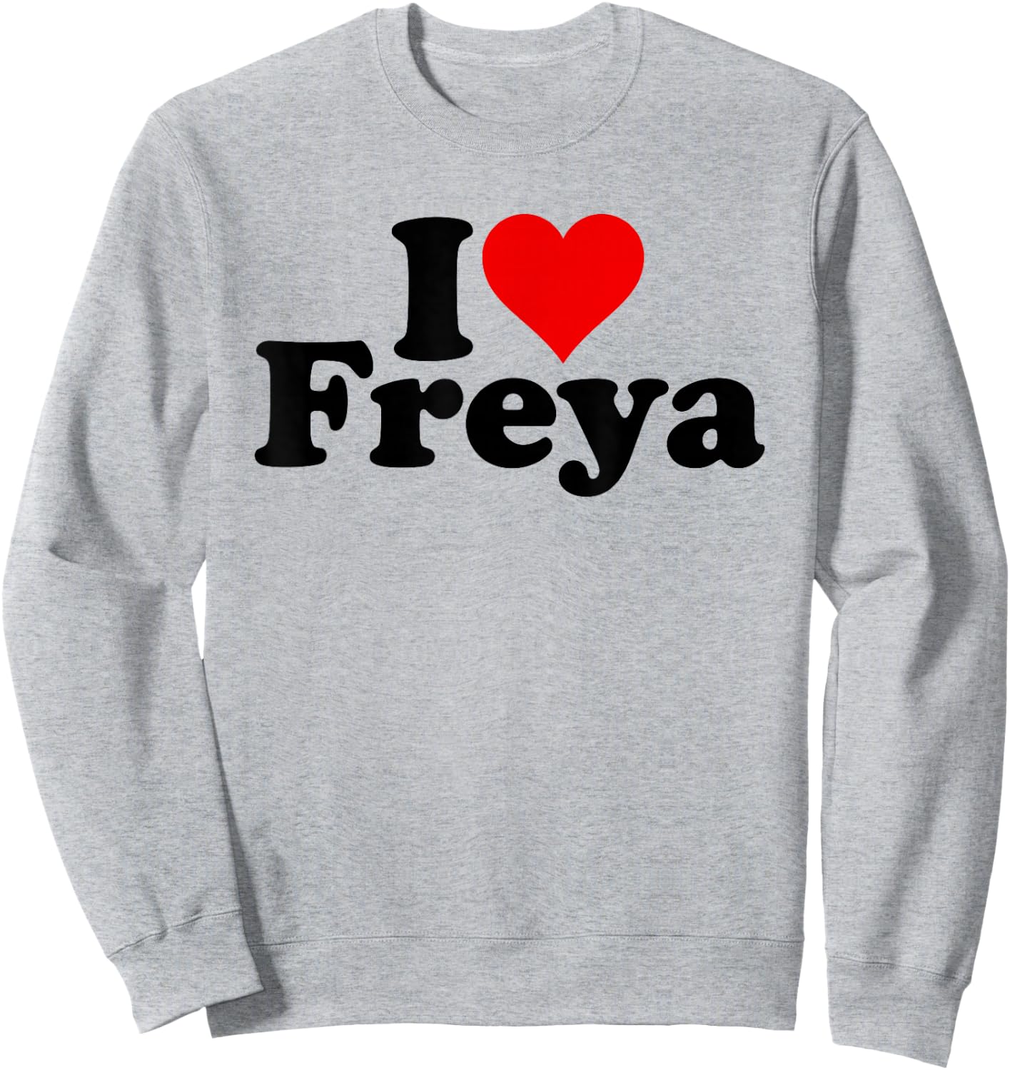 I Love Heart Freya Sweatshirt - Sweatshirt | Ash
