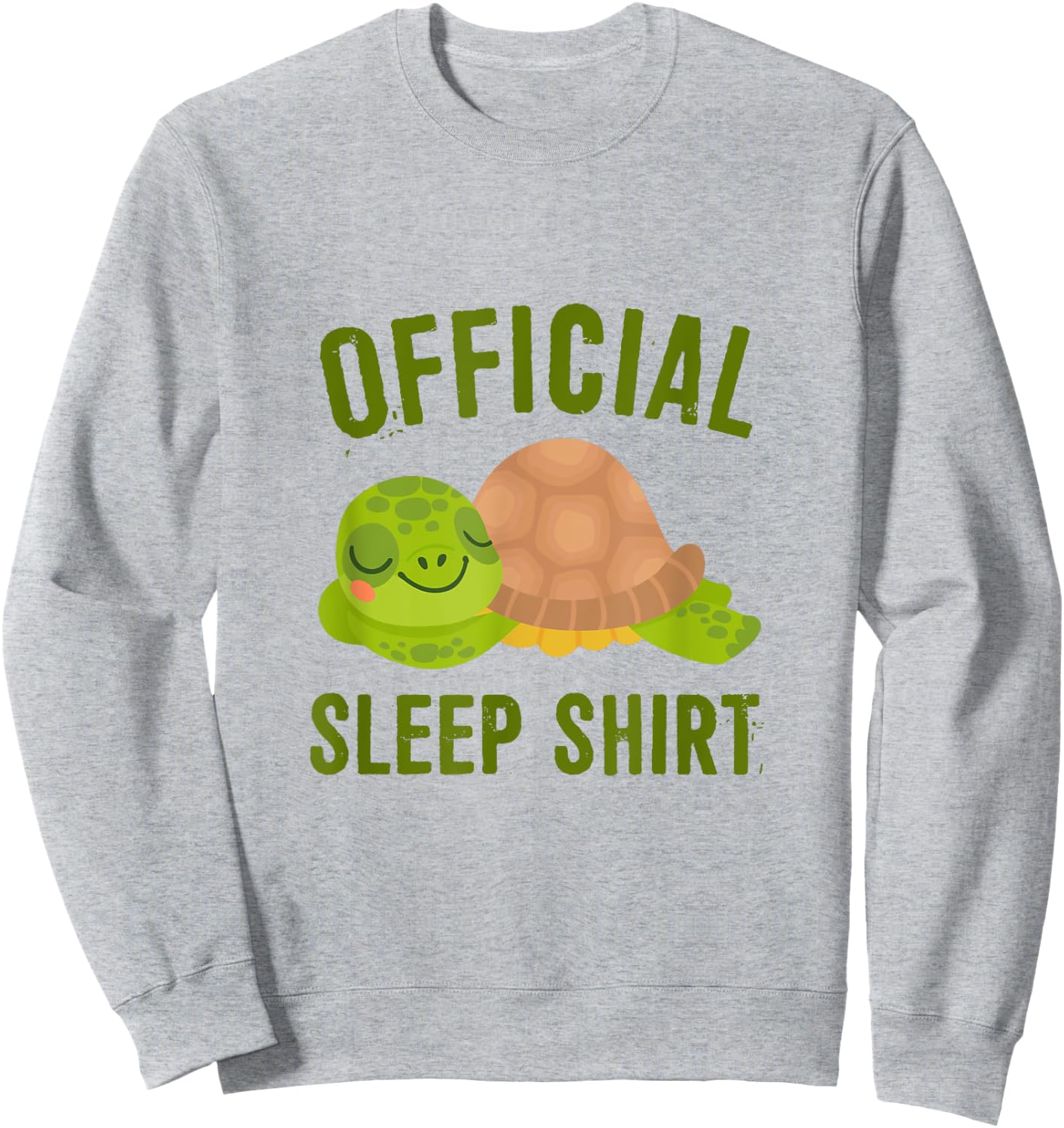 Official sleep shirt turtle turtles Sweatshirt - Sweatshirt | Ash