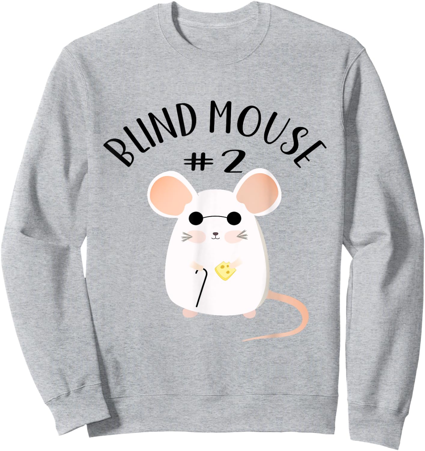 Halloween Matching Group #2-3 Blind Mice Costume Sweatshirt - Sweatshirt | Ash