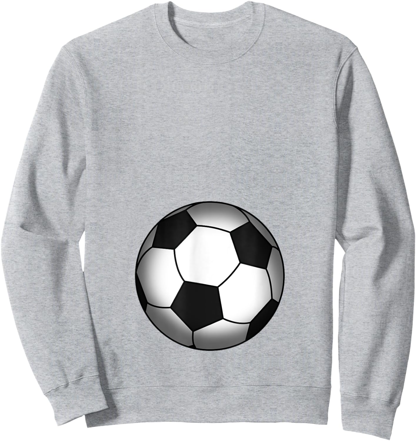 Funny Soccer Player Belly Pregnant Mama Sweatshirt - Sweatshirt | Ash