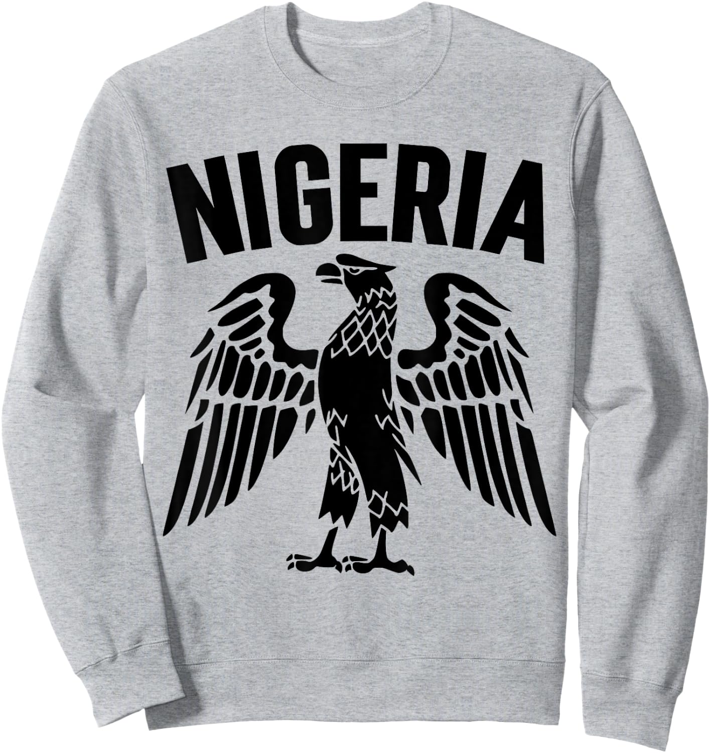 Nigeria & Nigerian Eagle. , Women & Kids. Up Nigeria Sweatshirt - Sweatshirt | Ash