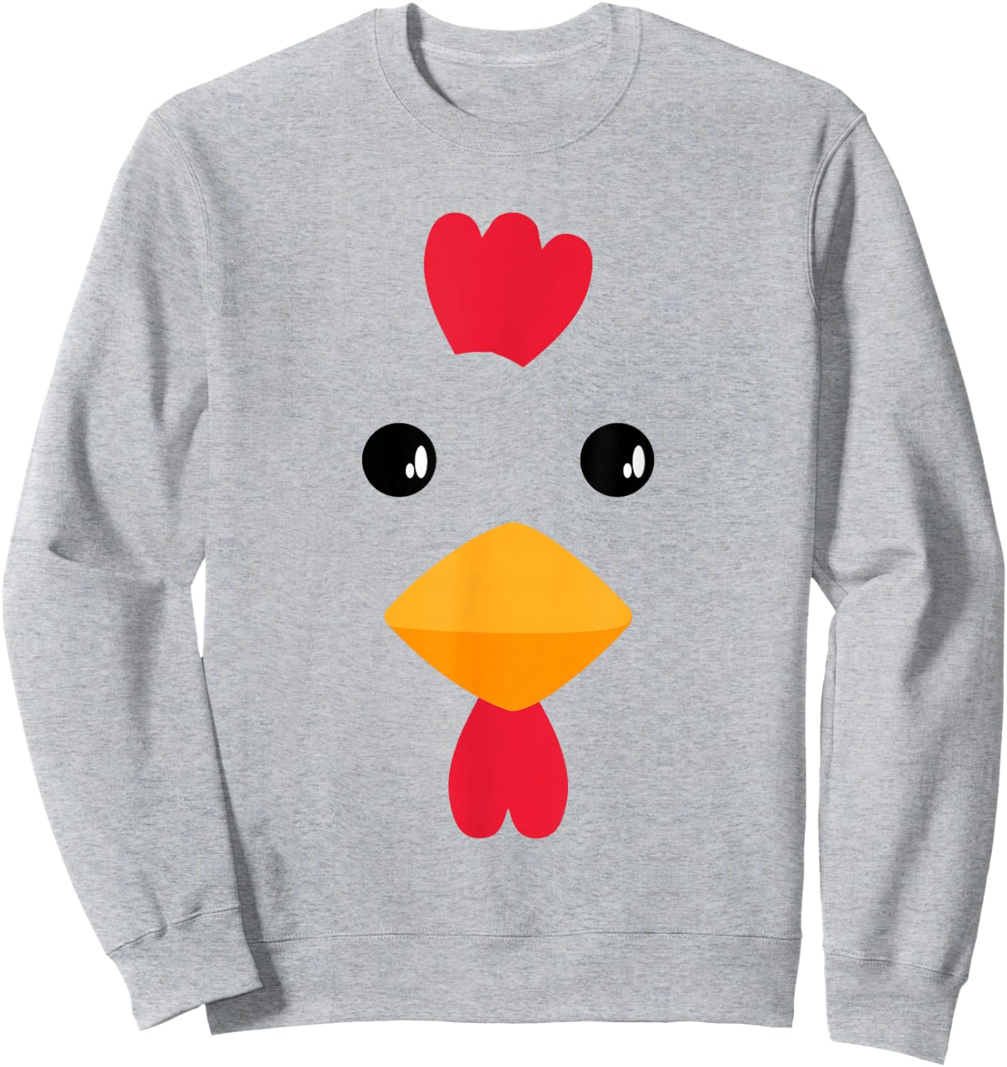 Chicken Halloween Costume DIY Funny Kids Adults Sweatshirt - Sweatshirt | Ash