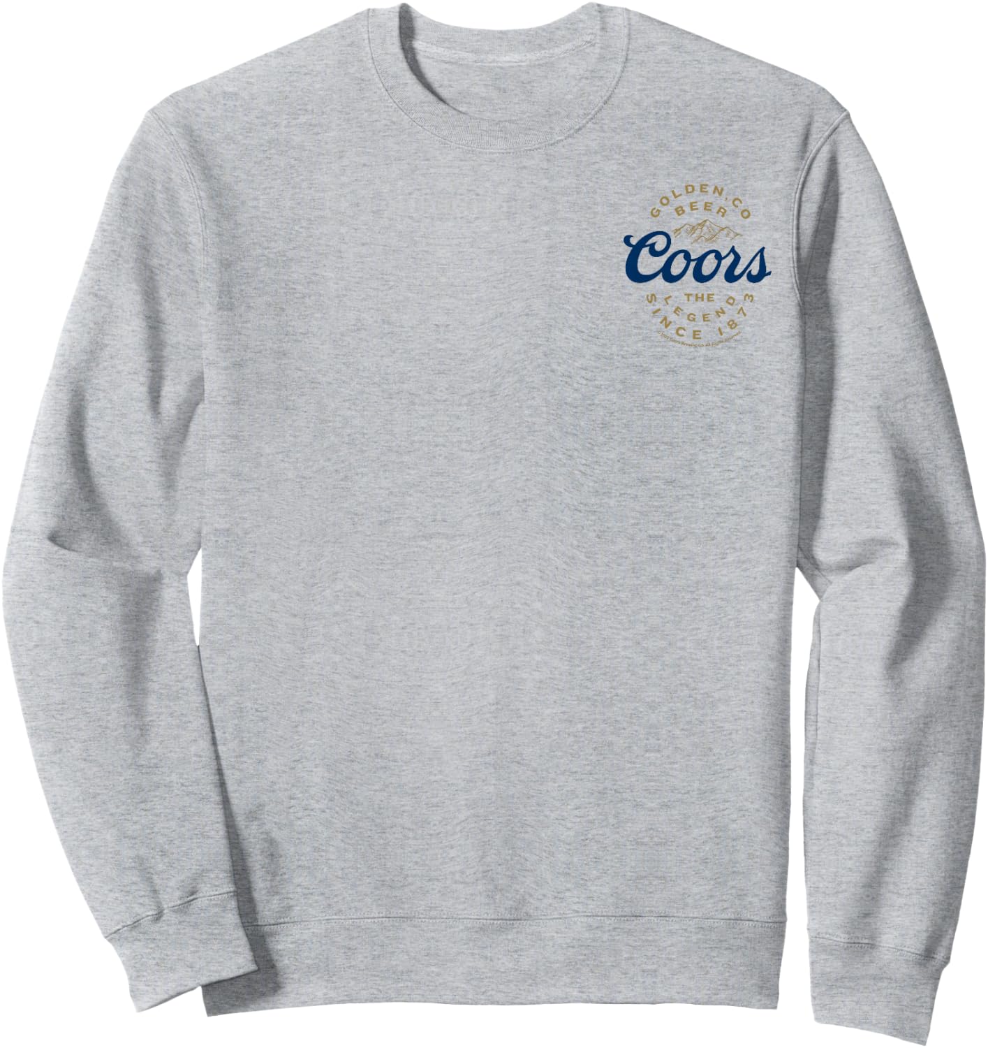 Coors Brewing Company Coors The Legend Small Pocket Logo Sweatshirt - Sweatshirt | Ash