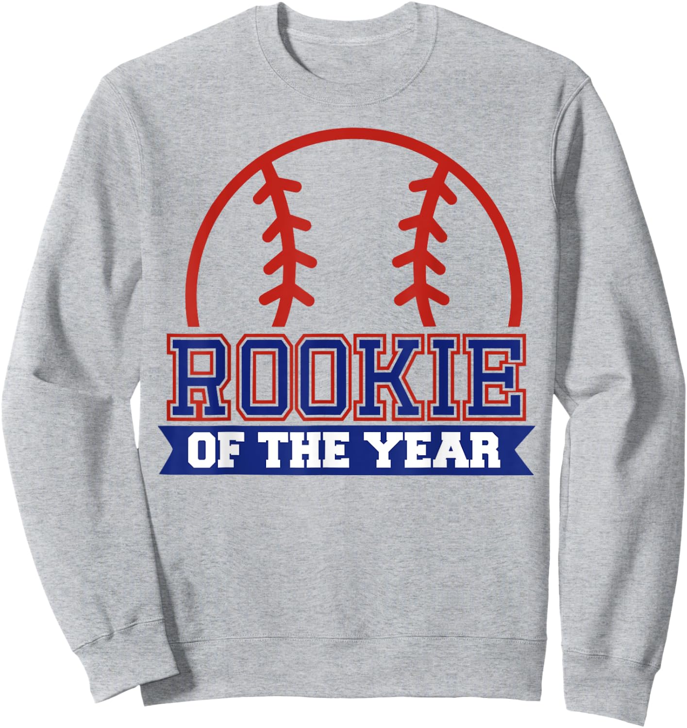 Rookie of Rookie 1st Birthday Baseball Theme Matching Party Sweatshirt - Sweatshirt | Ash