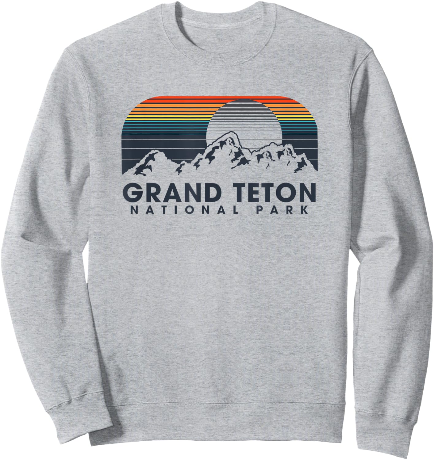 Grand Teton National Park Vintage Sweatshirt - Sweatshirt | Ash