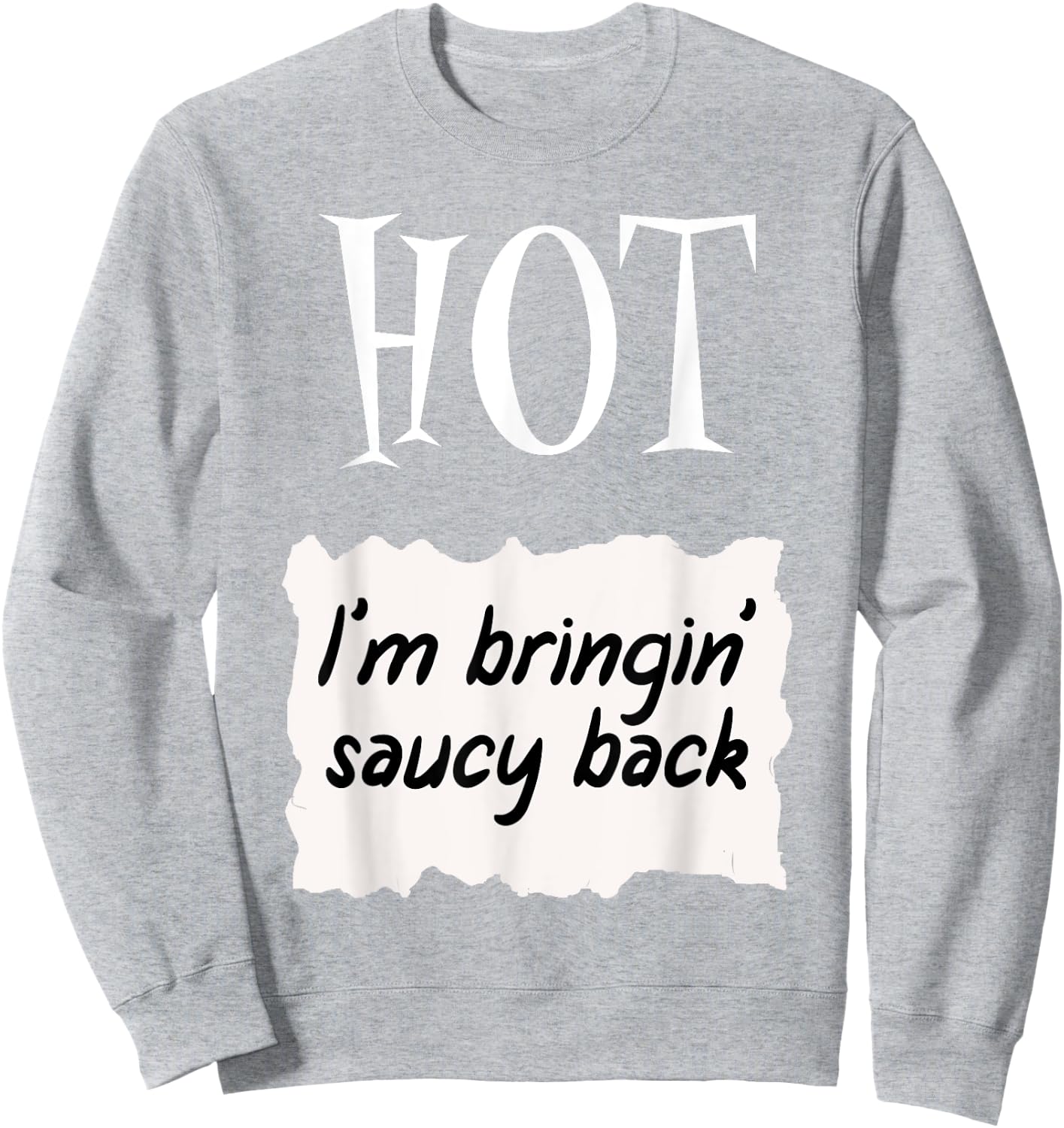 HOT SAUCES Group Halloween Costumes TACO SAUCE Sweatshirt - Sweatshirt | Ash
