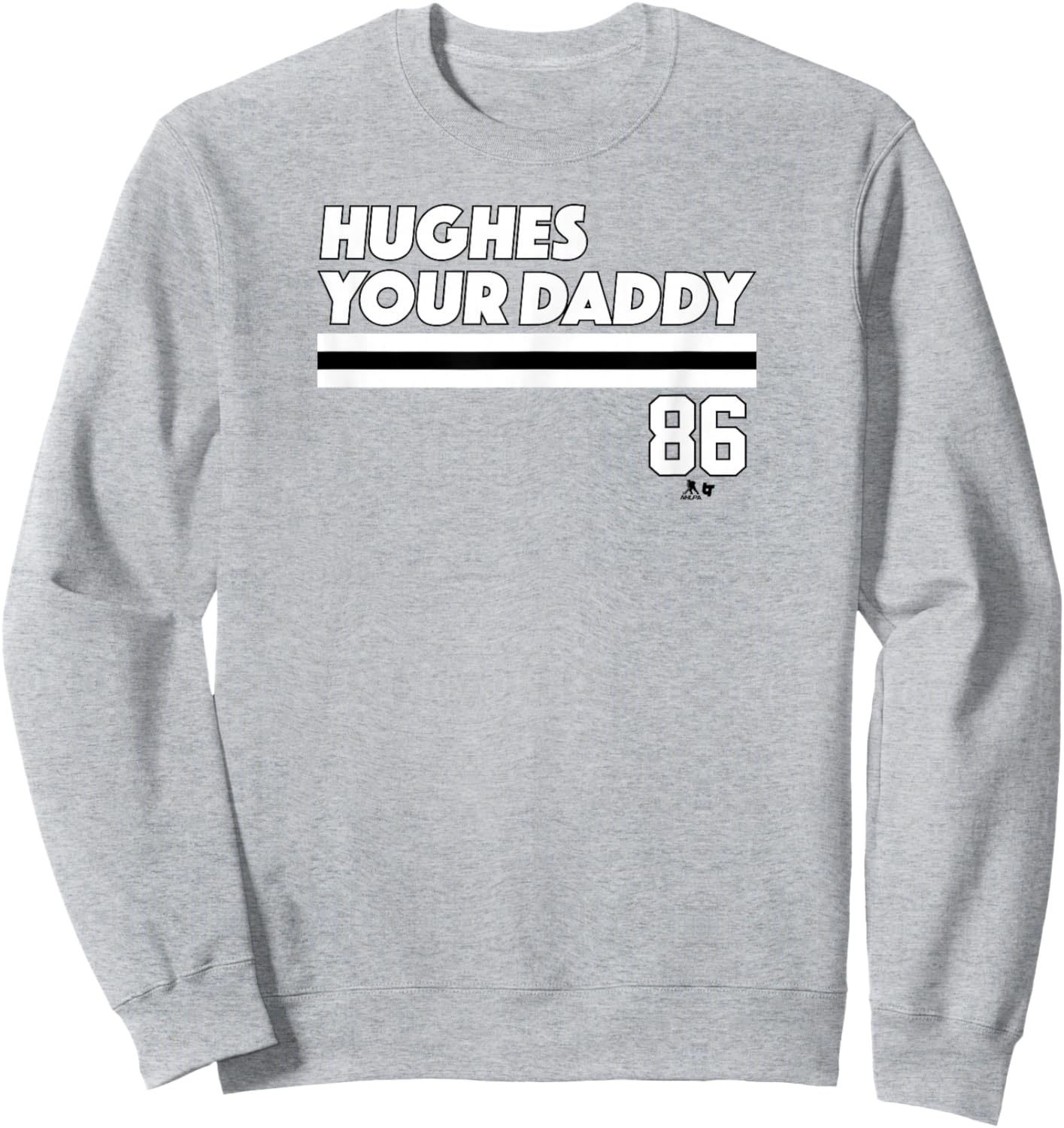 Jack Hughes - Hughes Your Daddy - New Jersey Hockey Sweatshirt - Sweatshirt | Ash