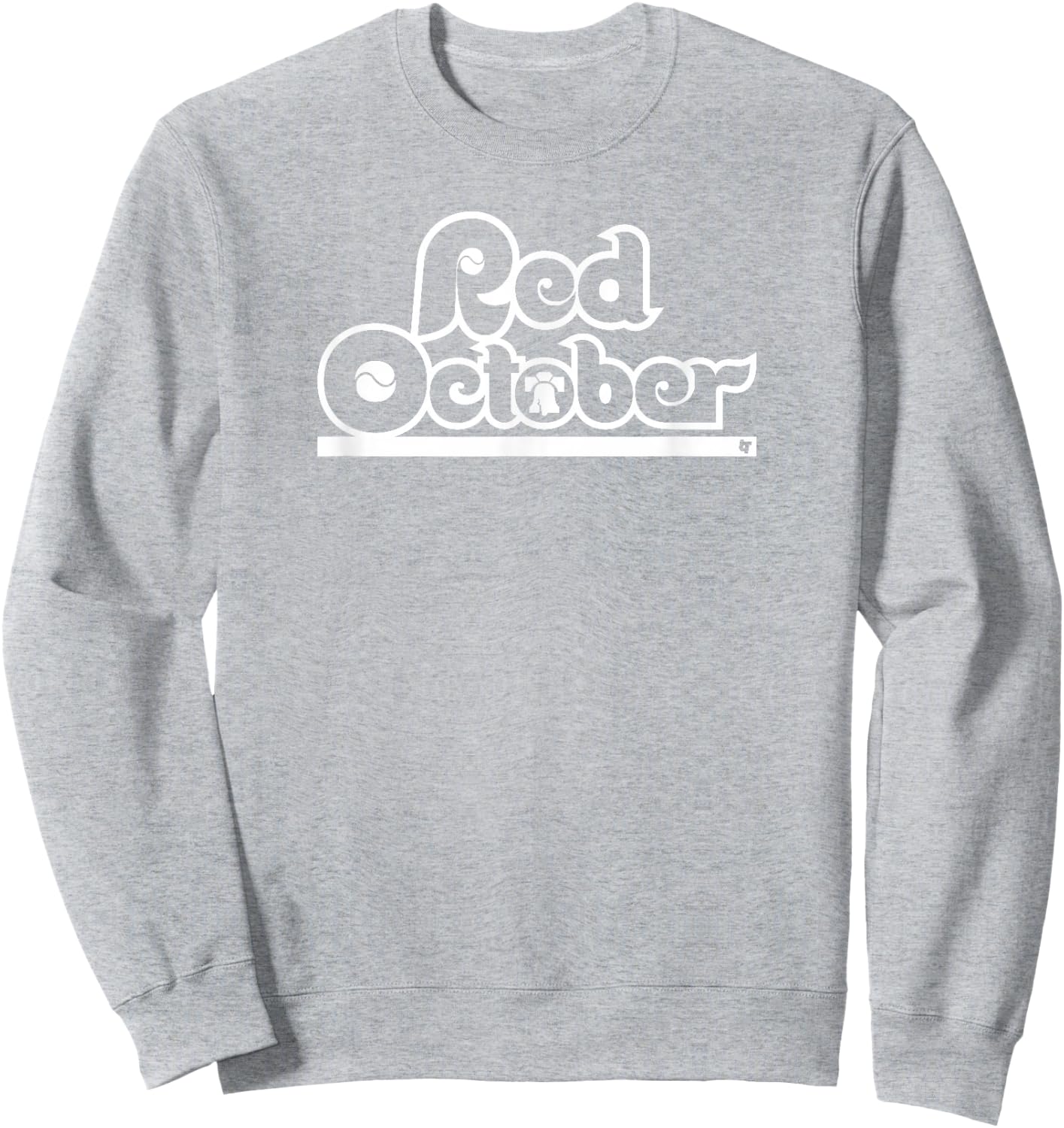 Red October - Philadelphia Baseball Sweatshirt - Sweatshirt | Ash