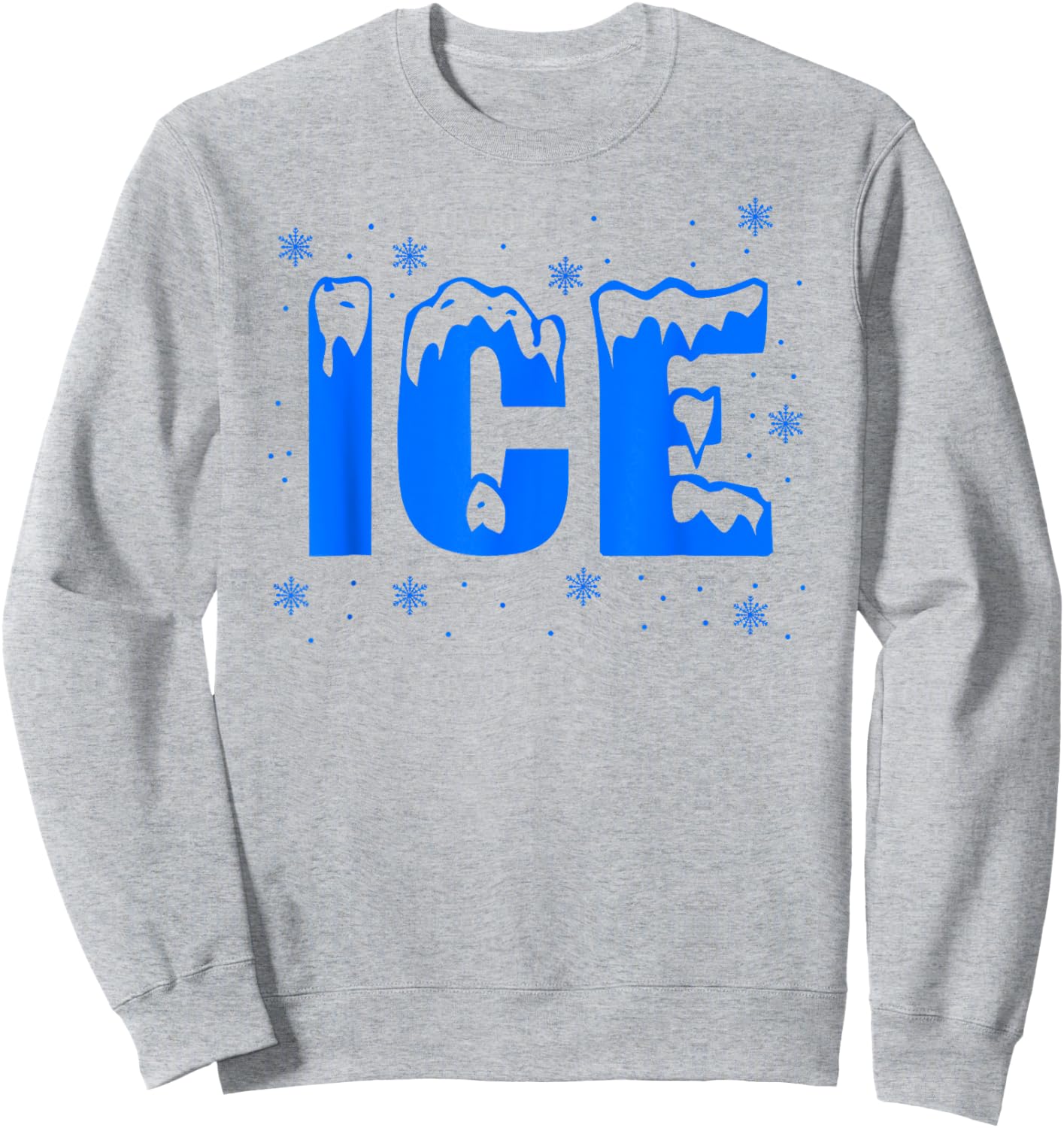Frozen Ice Bag Funny Halloween Costume Ice Ice And Baby Sweatshirt - Sweatshirt | Ash