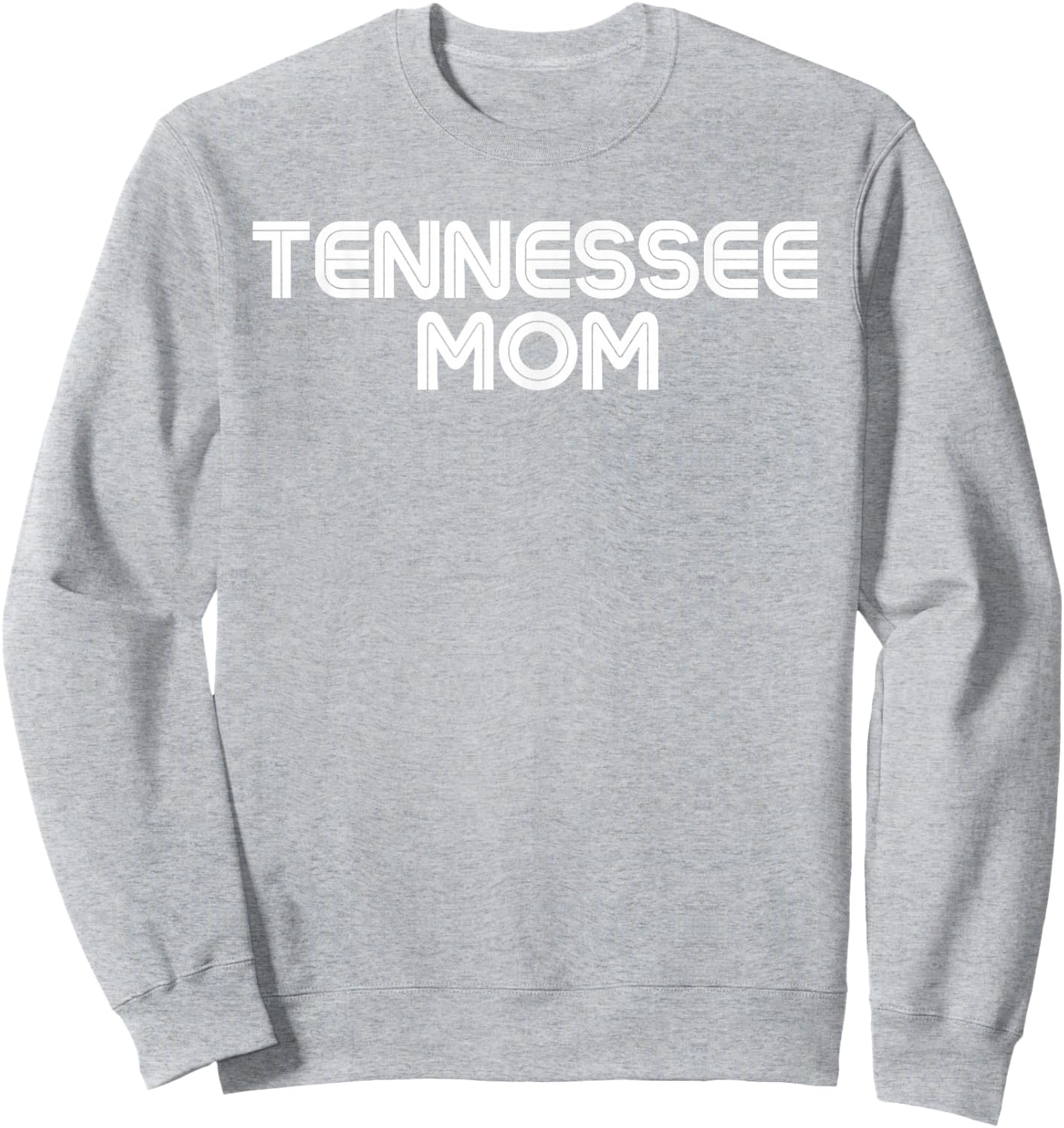 Retro Tennessee Mom TN Orange Vintage Tennessee Parent Sweatshirt - Sweatshirt | Ash