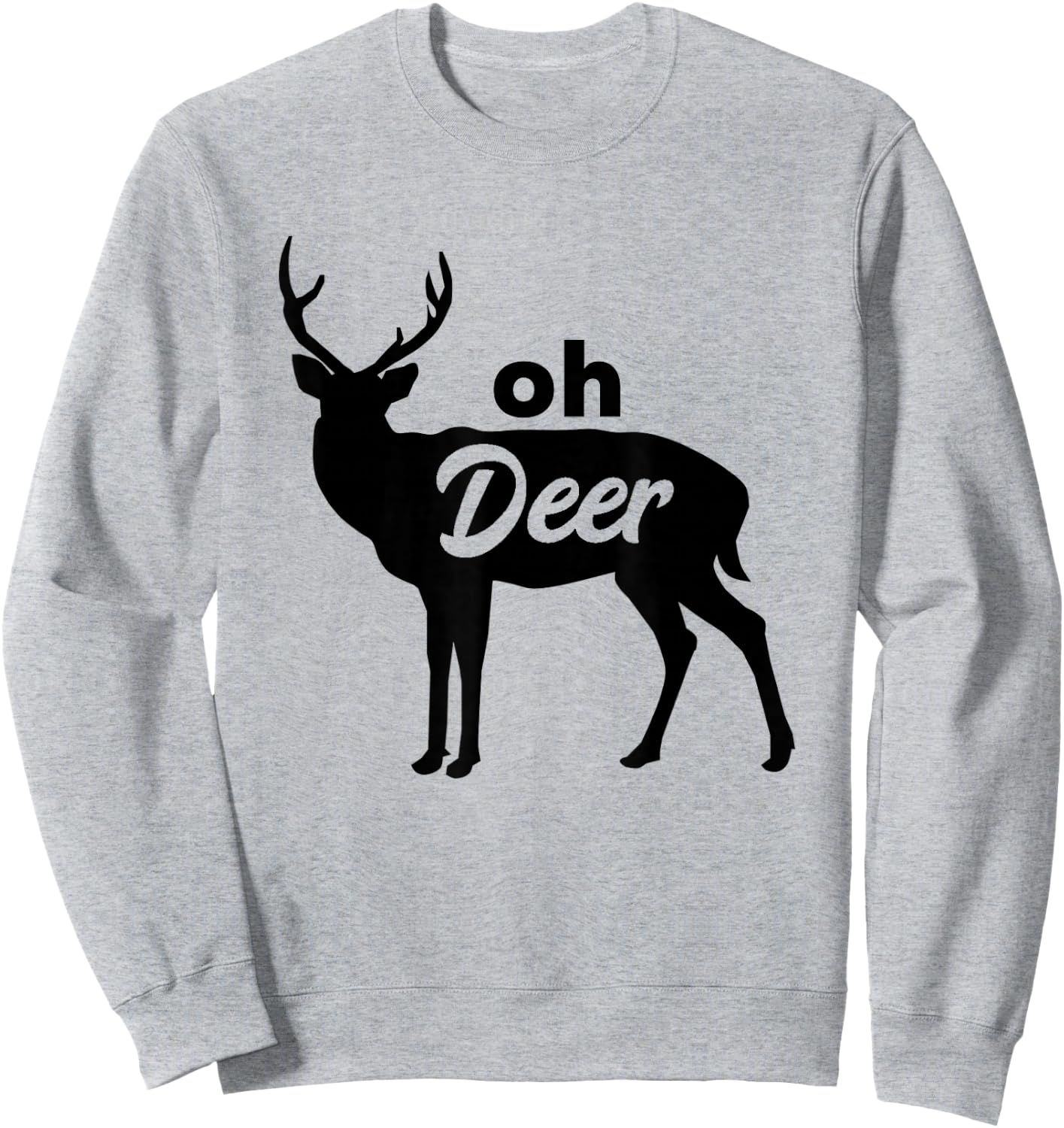 Oh Deer Cute Cottage Sweatshirt - Sweatshirt | Ash
