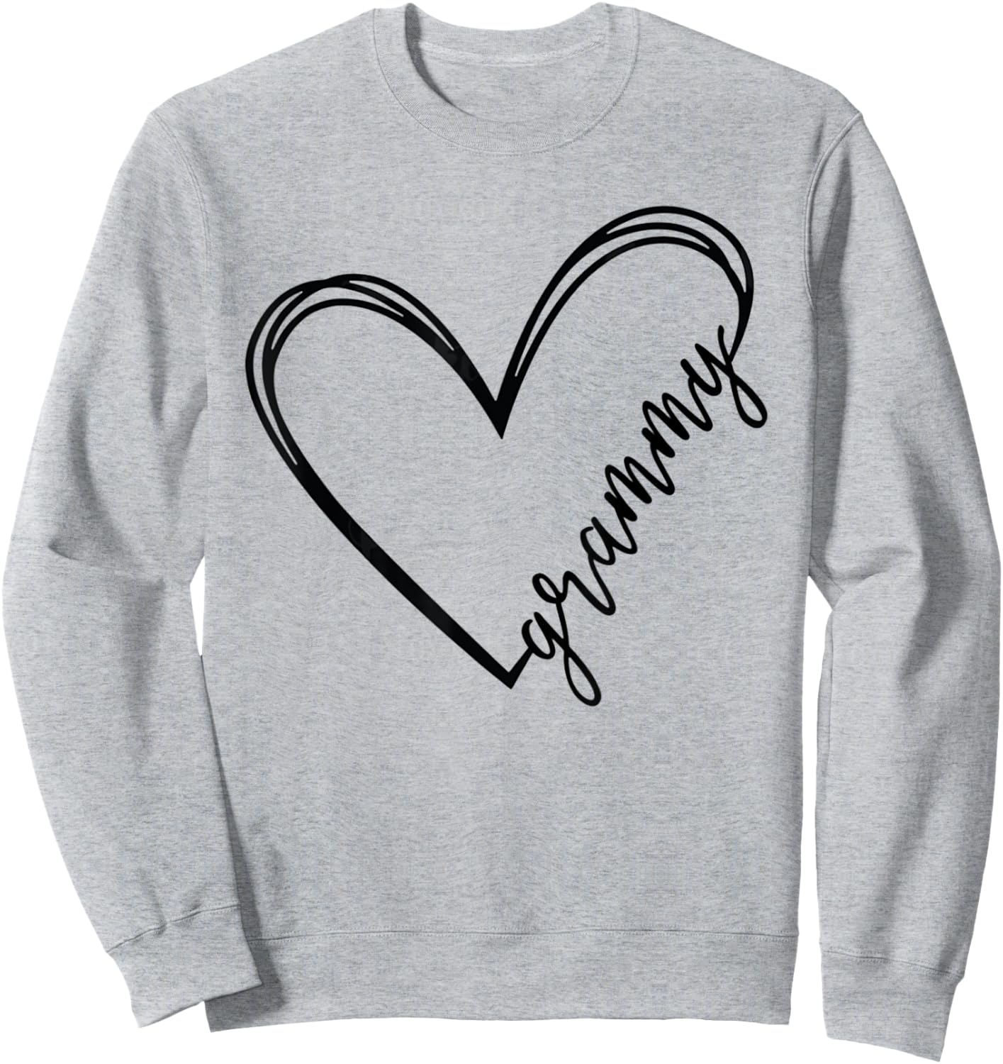 Grammy Life Heart Signature Love Heart - Mother's Day Sweatshirt - Sweatshirt | Ash