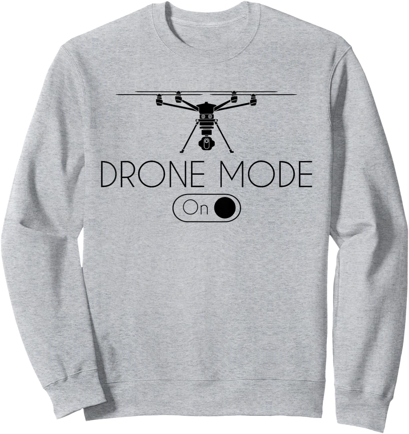 Funny Drone Pilot Gifts & Equipment Retro Vintage Grey Sweatshirt - Sweatshirt | Ash
