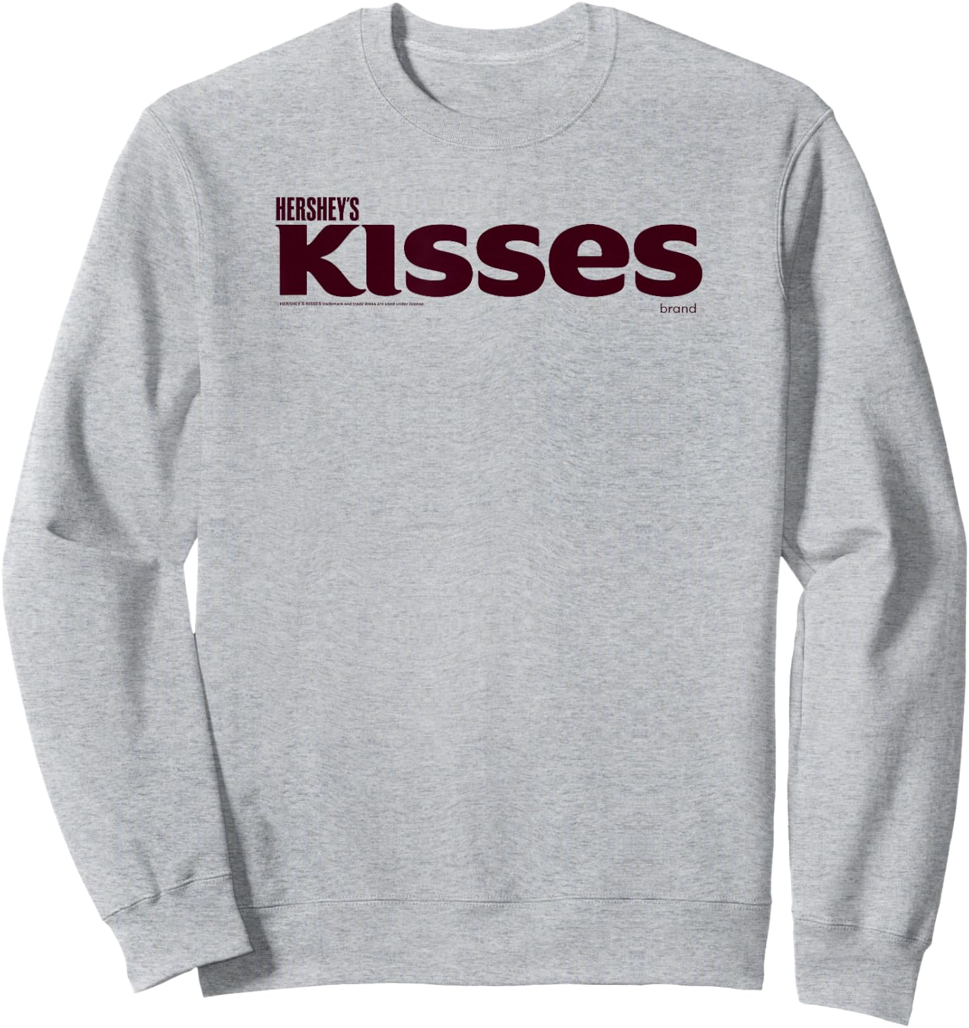 Hershey's Kisses Wordmark Centered Logo Sweatshirt - Sweatshirt | Ash