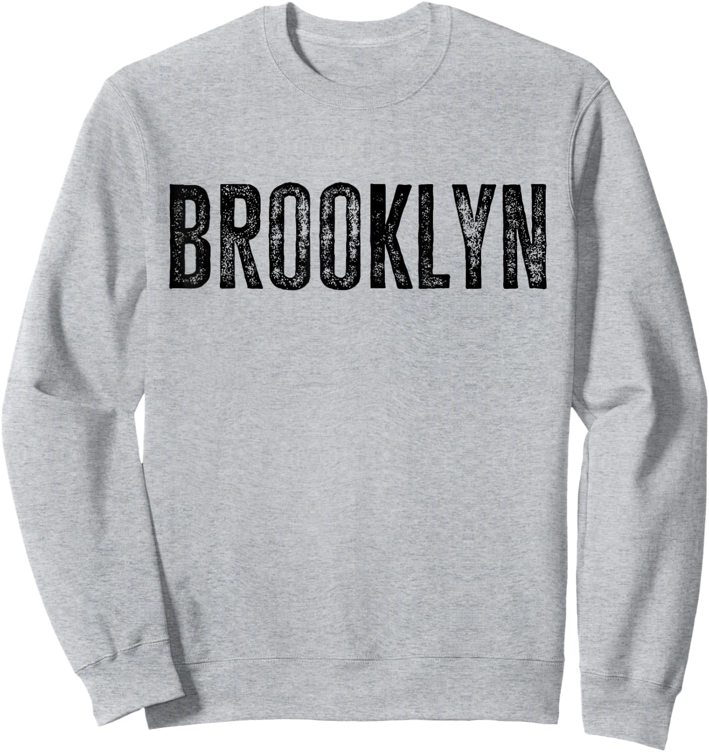 Brooklyn NY Retro Text New York Love Brooklyn Bridge Sweatshirt - Sweatshirt | Ash