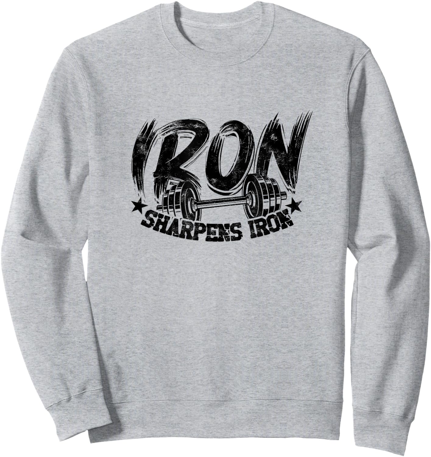 Iron sharpens iron - Muscle Sweatshirt - Sweatshirt | Ash