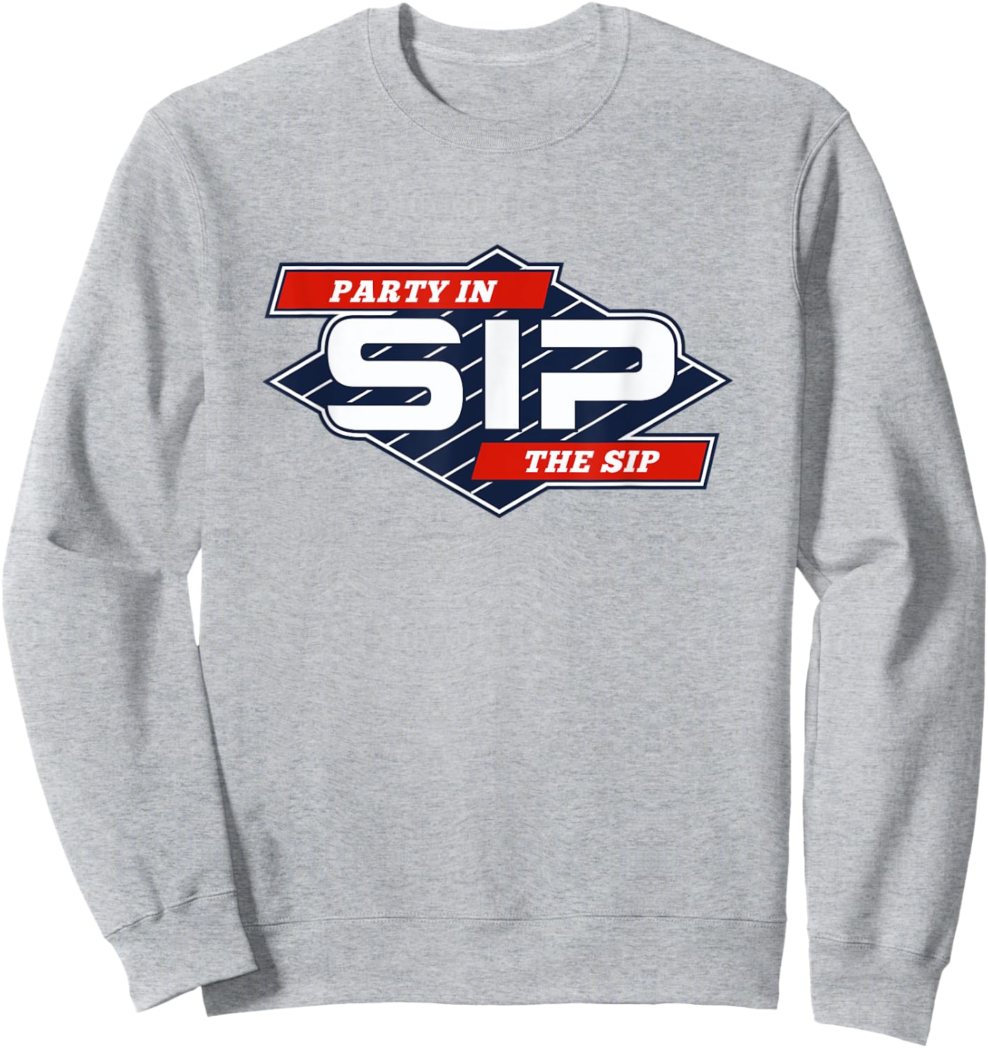 Party in the Sip Funny Mississippi Retro Parody Sweatshirt - Sweatshirt | Ash