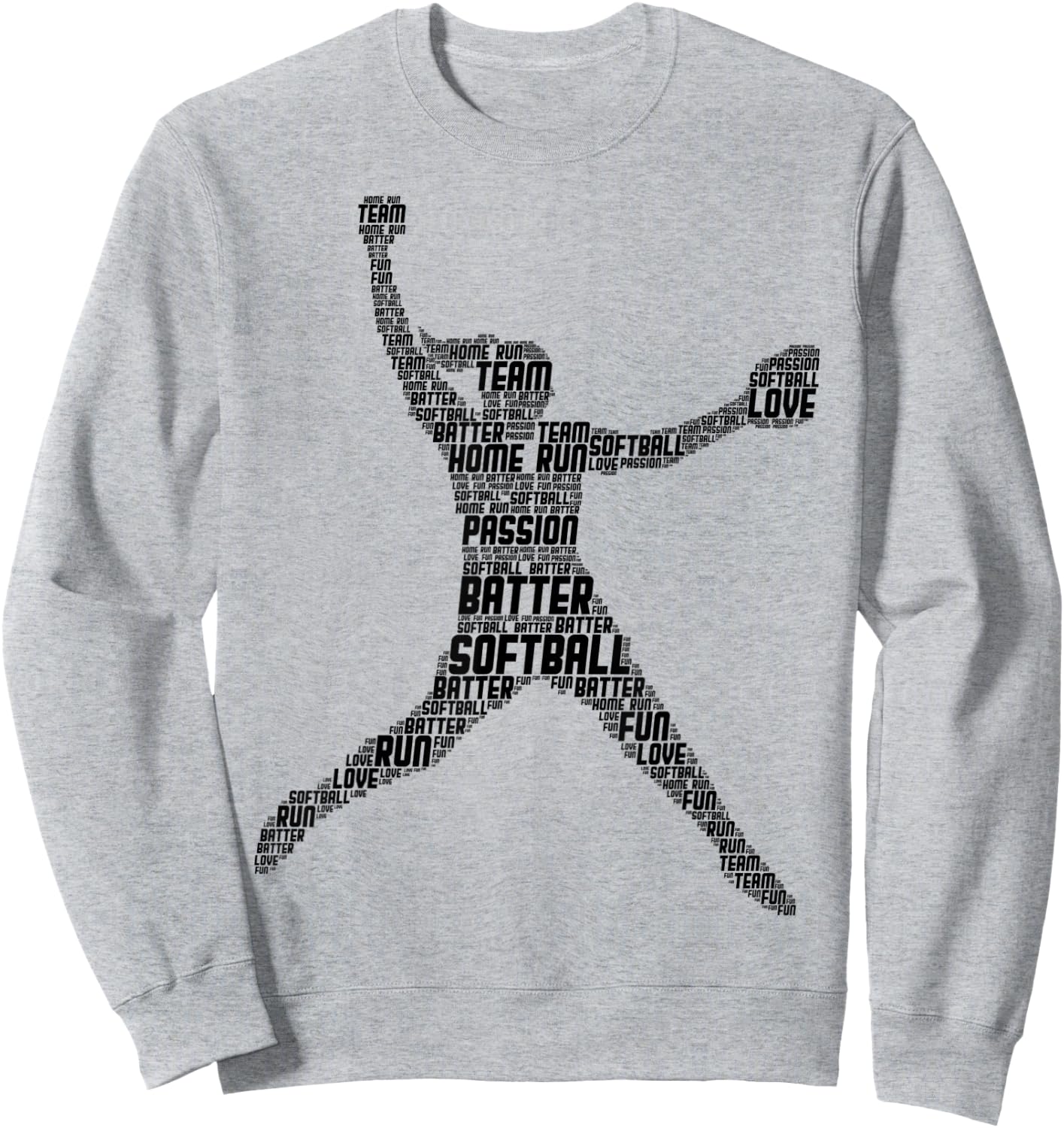 Softball Girls Women Kids Sweatshirt - Sweatshirt | Ash