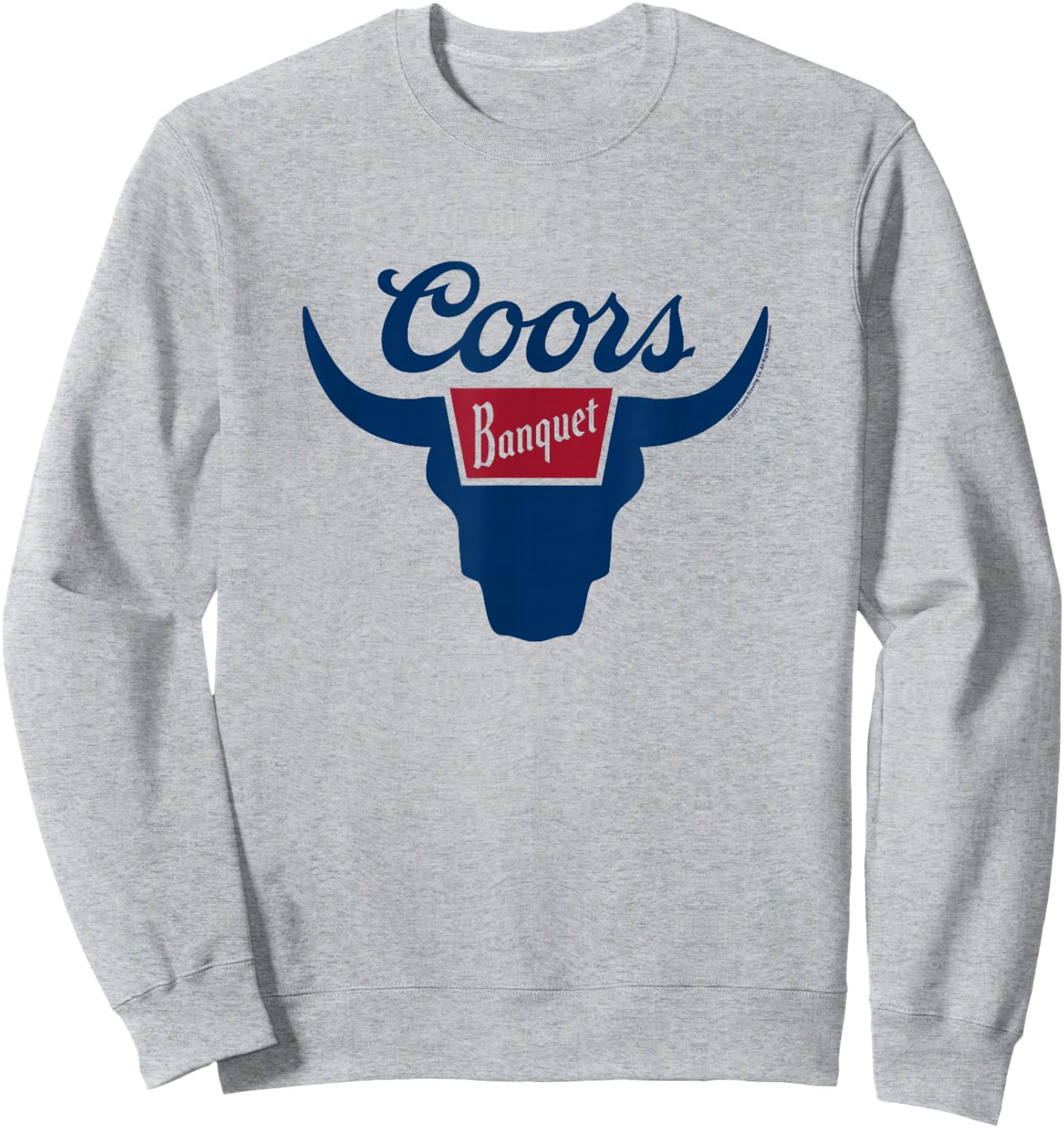 Coors Brewing Company Coors Banquet Rodeo Big Chest Logo Sweatshirt - Sweatshirt | Ash