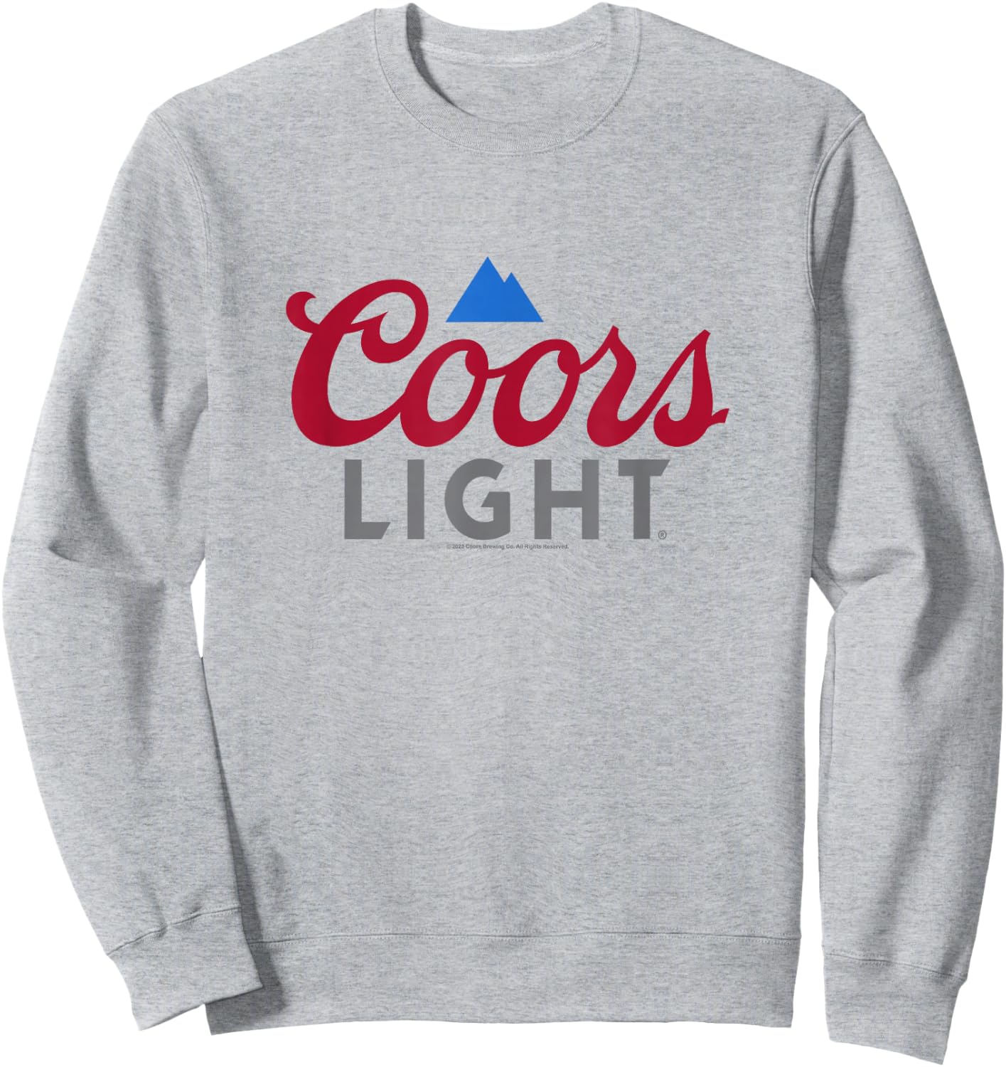 Coors Brewing Company Coors Light Classic Big Chest Logo Sweatshirt - Sweatshirt | Ash